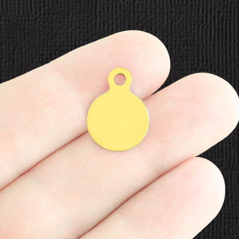 Alphabet Set Stainless Steel Engraved Charms - Full Set A-Z - Choose Your Shape, Tone, Font & Quantity - AP002