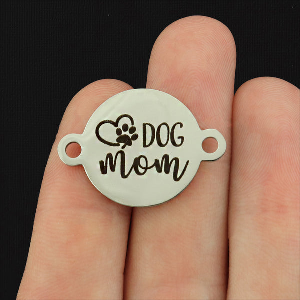 Dog Mom Stainless Steel Charms - BFS027-6831
