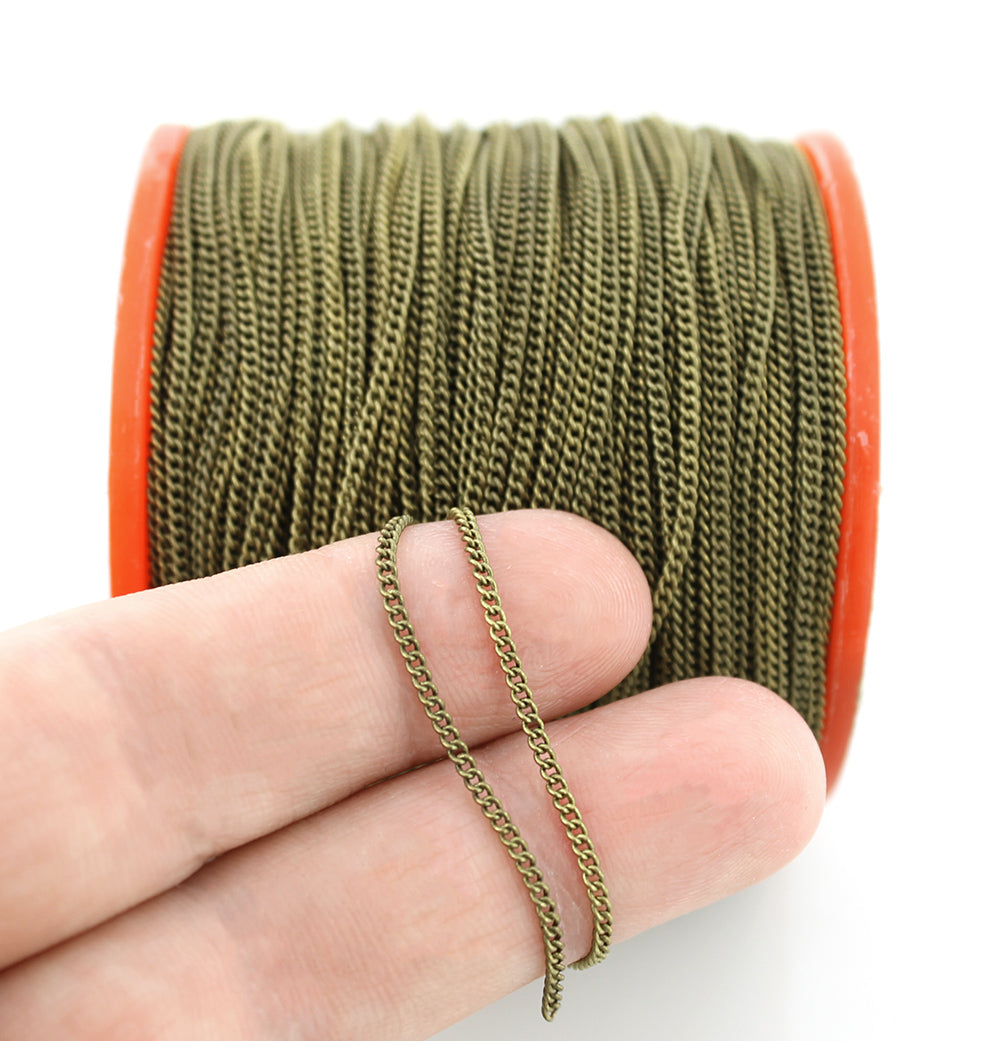 BULK Gold Tone Gourmette - 1,5 mm - Choisissez votre longueur - 1 mètre + - CH052