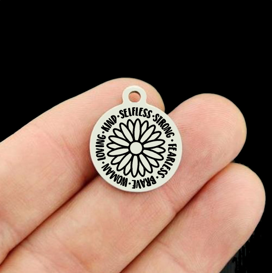 Je suis assez de charmes en acier inoxydable - BFS001-6789