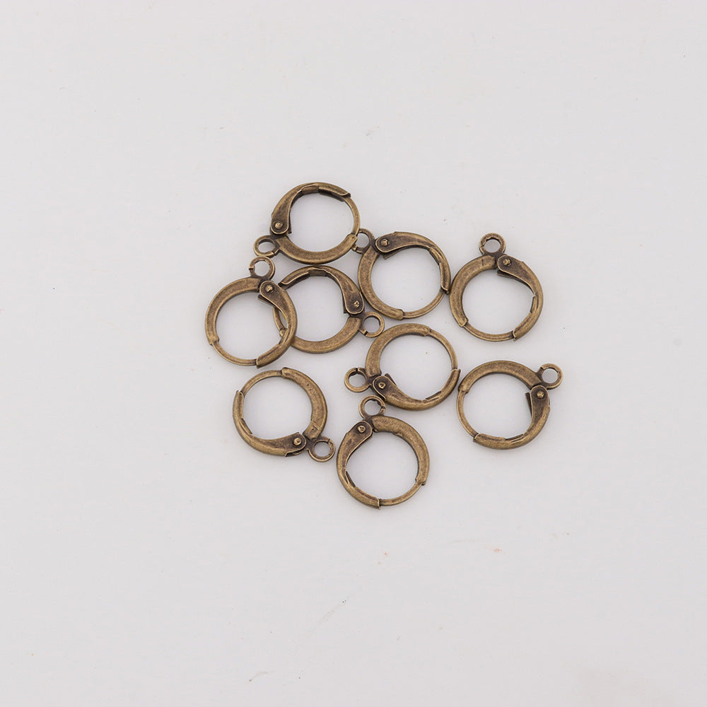 Boucles d'oreilles créoles en acier inoxydable - Fermoir arrière 40 mm - 2 pièces 1 paire - Z105