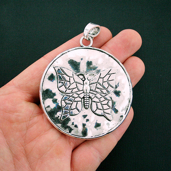 Butterfly Antique Silver Tone Charm - LSC5983