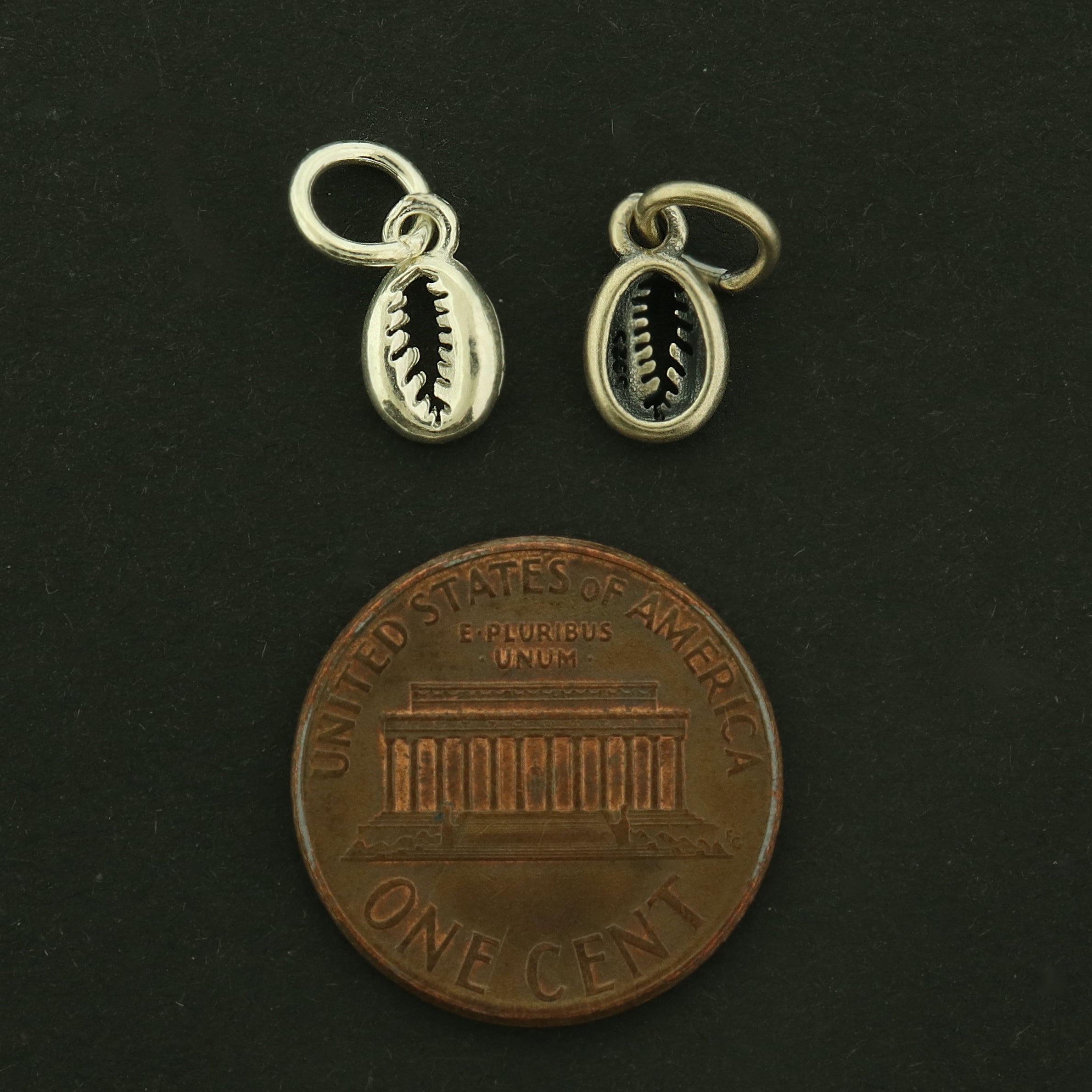 Cowrie Shell Sterling Silver Charm - Choose Your Tone!