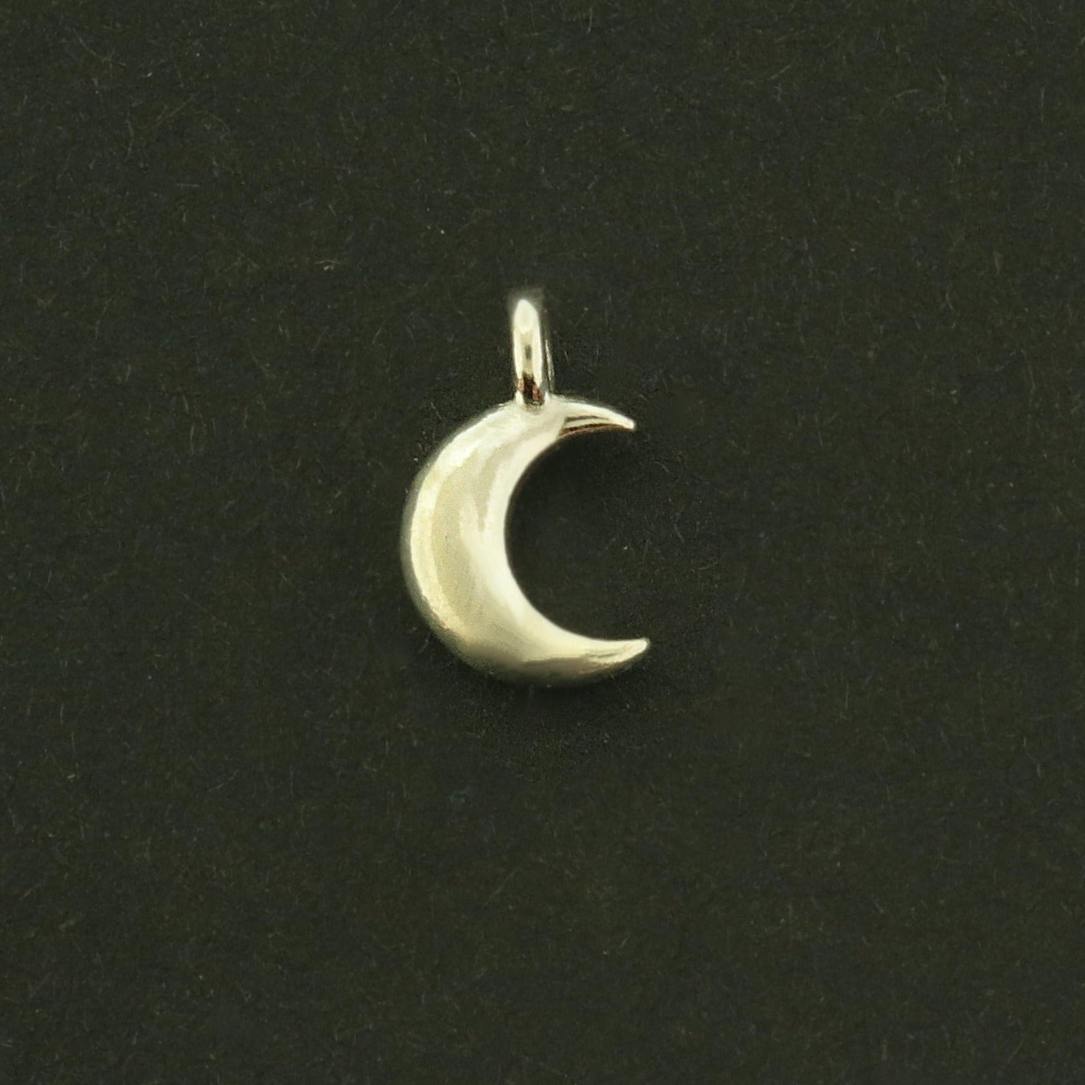 Crescent Moon Sterling Silver Charm - ST067