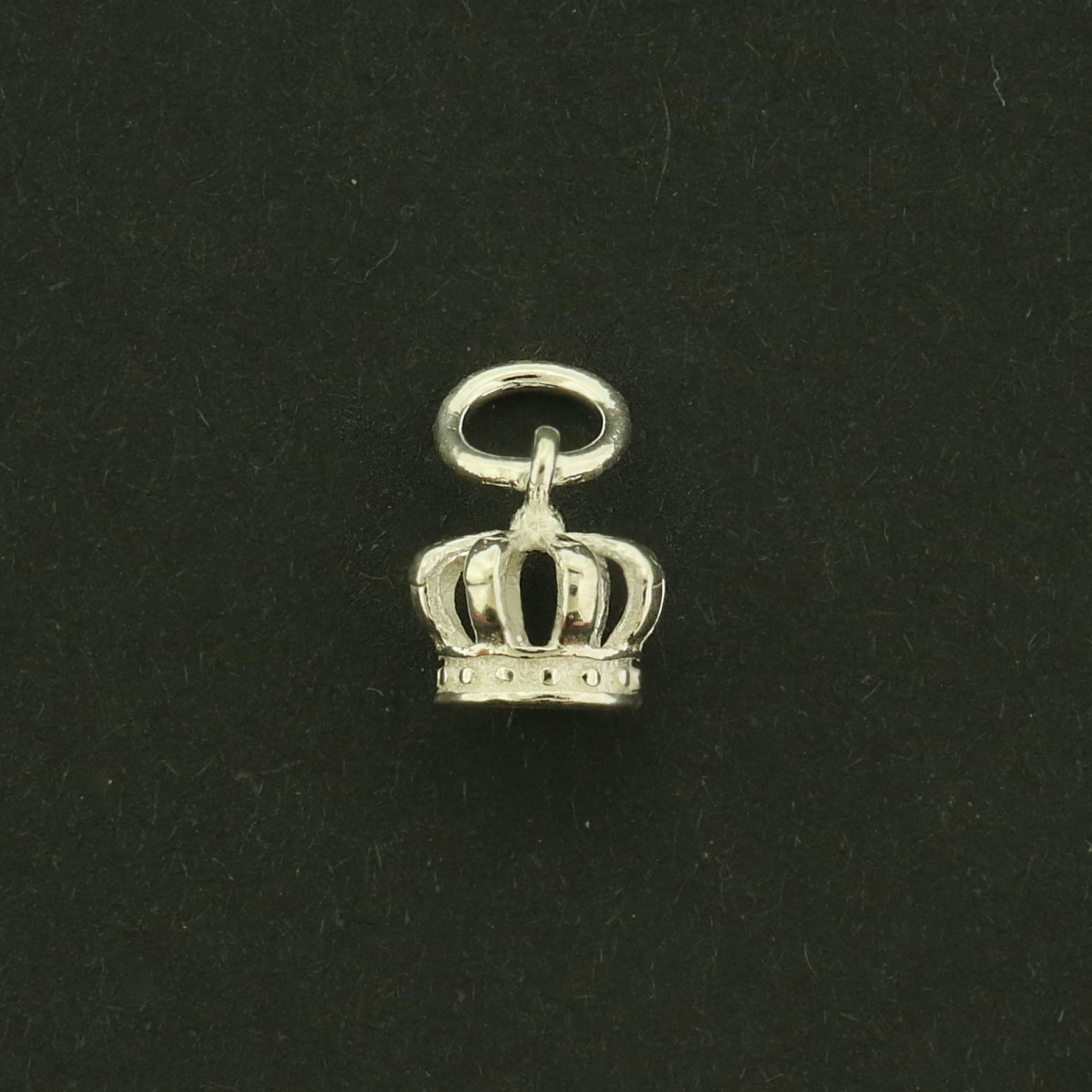 Crown Sterling Silver Charm - 3D Royalty Pendant - ST009