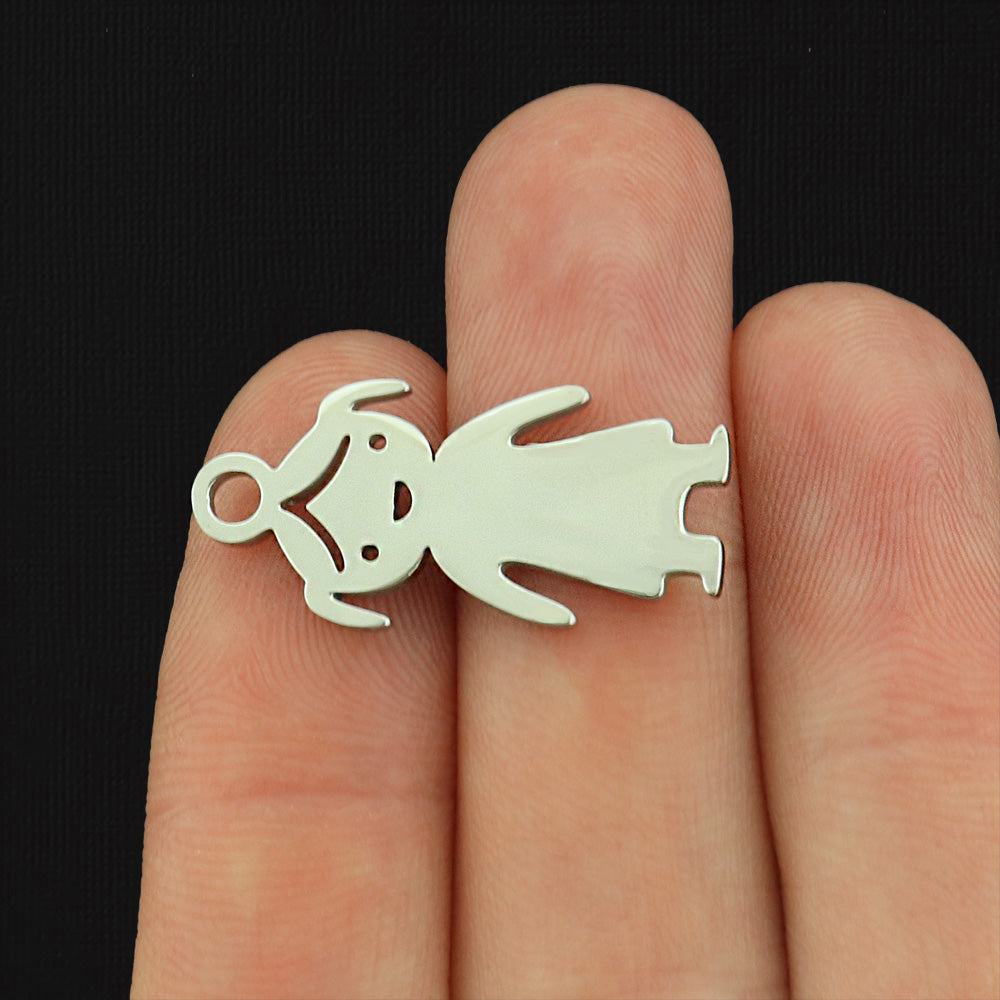 Custom Girl Stainless Steel Charm - Personalized with a Name