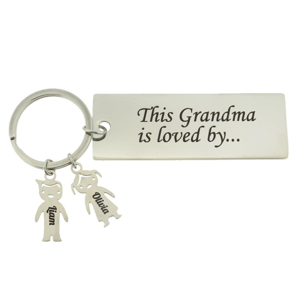 Custom Girl Stainless Steel Charm - Personalized with a Name