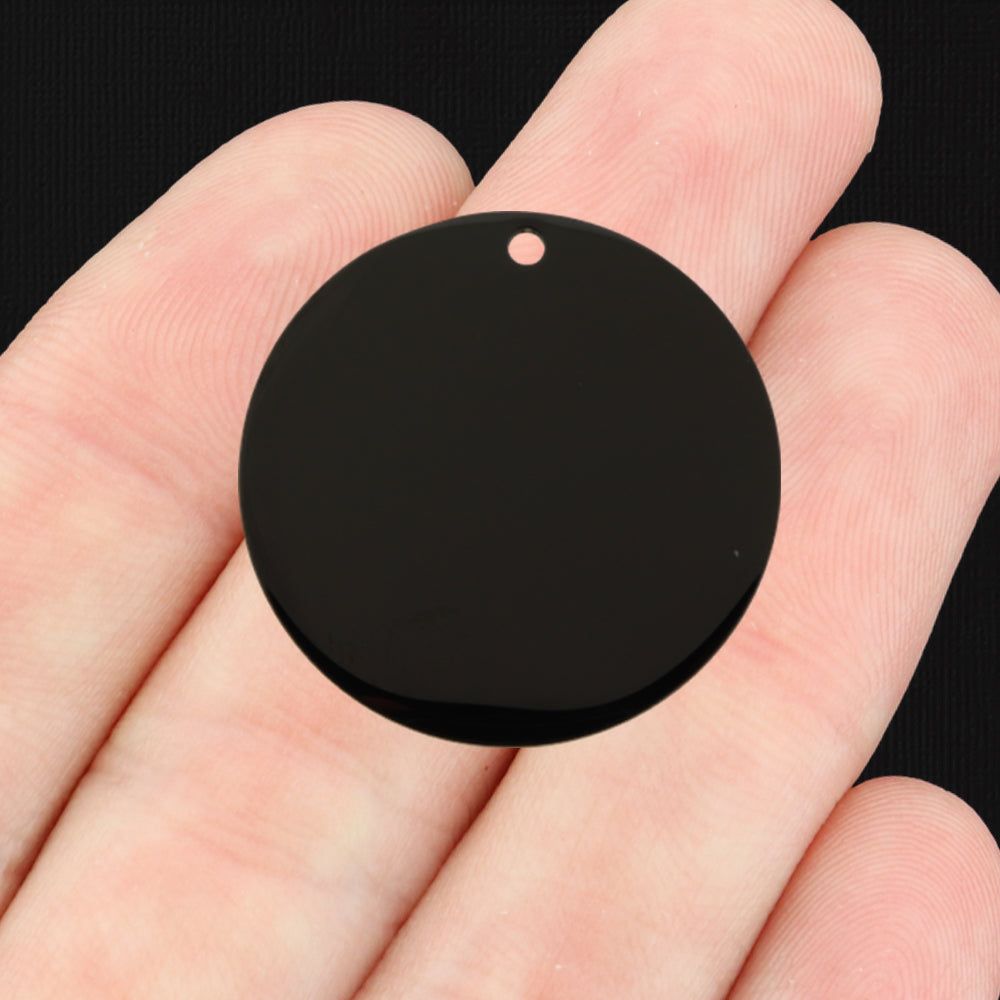 Breloque Ronde 25mm Acier Inoxydable Personnalisée - Personnalisée