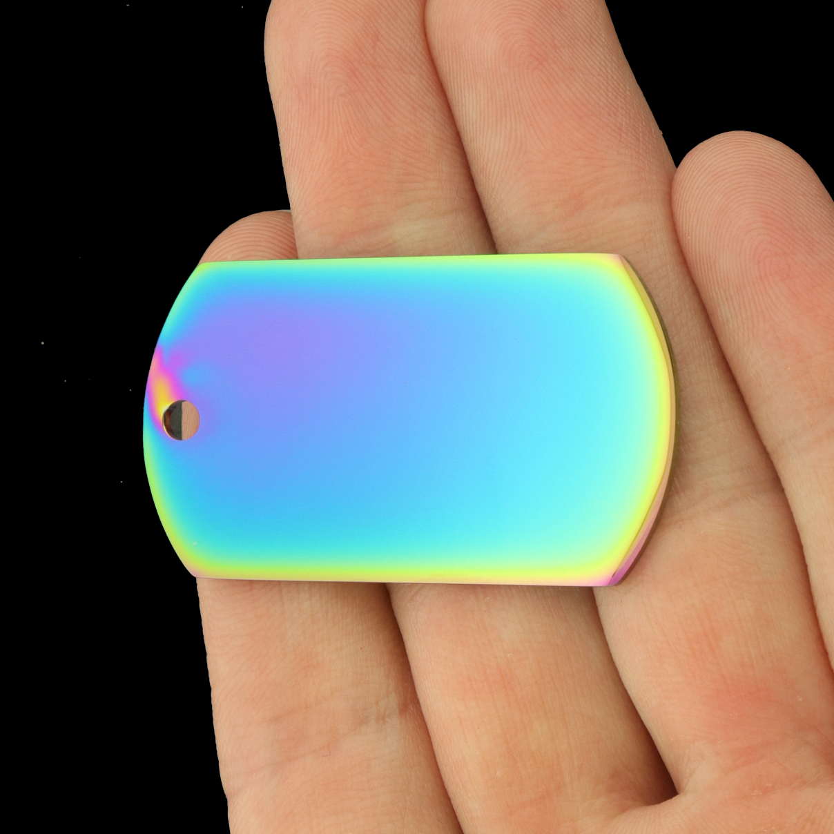 Custom Stainless Steel Dog Tag Charm - Personalized