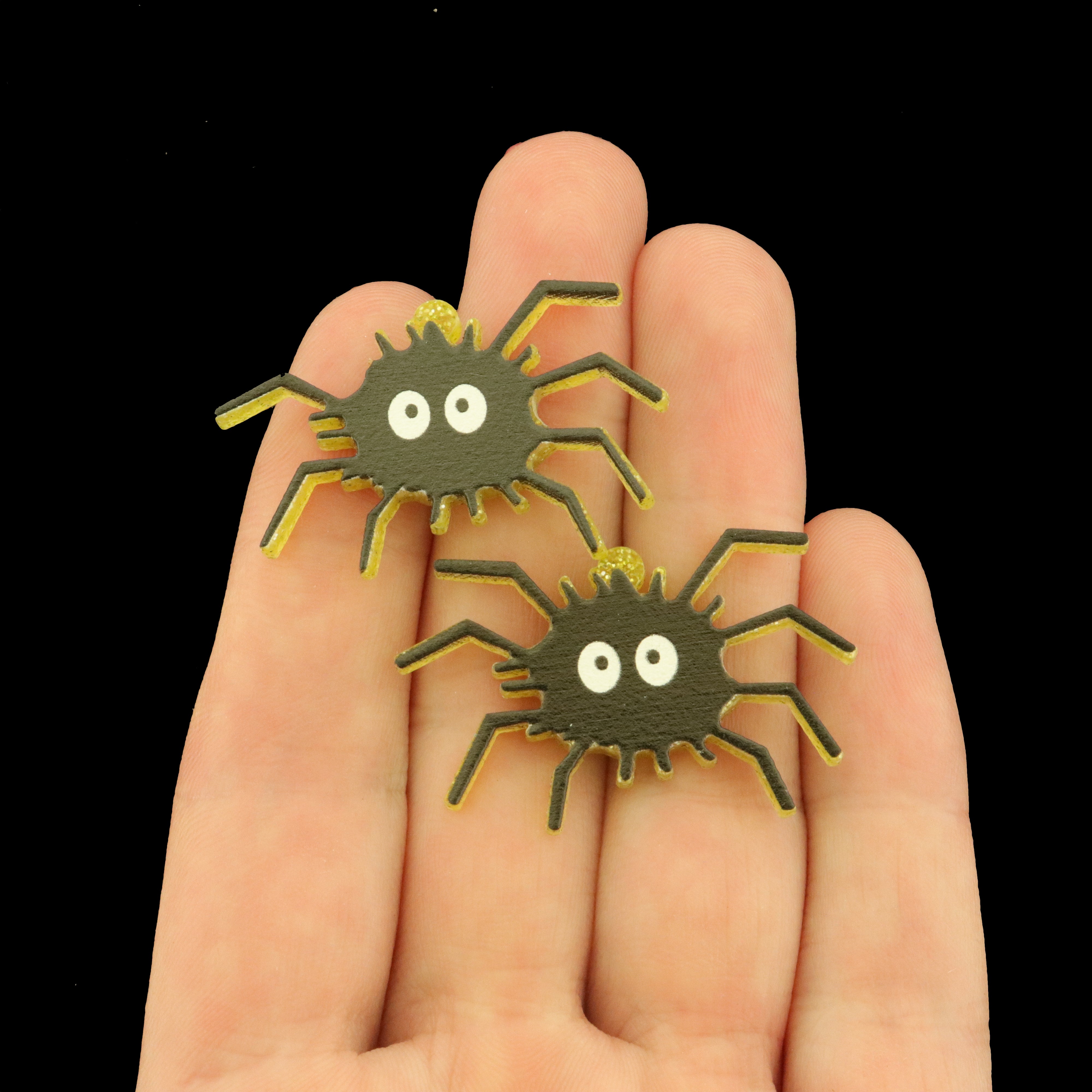 Cute Spider Acrylic Earring Studs - 1 Pair - ER002