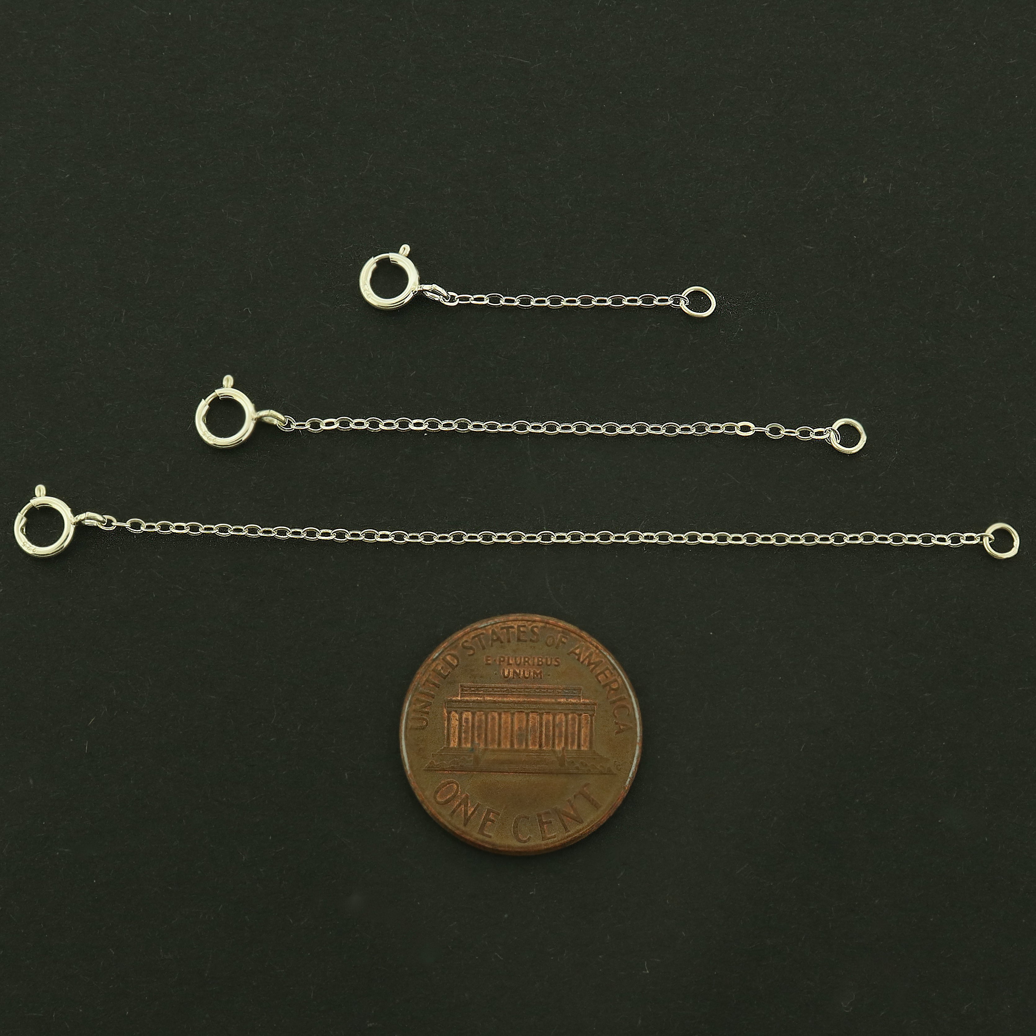 Extender Chain Sterling Silver with Spring Clasp and Jump Ring - Choose Your Size!