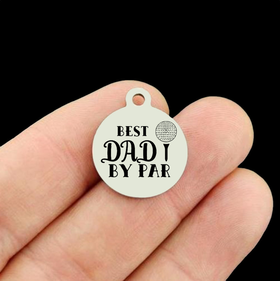 Golf Dad Stainless Steel Charms - BFS001-8533