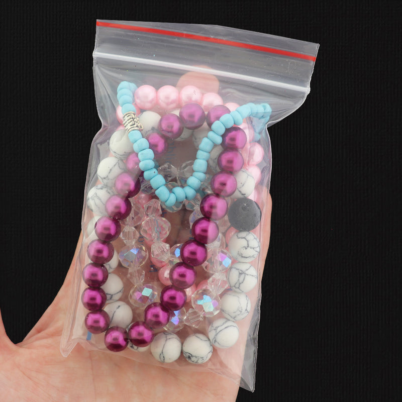 LIQUIDATION Beaded Bracelet Grab Bag - Choose Your Size - Less Than Wholesale Cost 90% Off - GRAB013