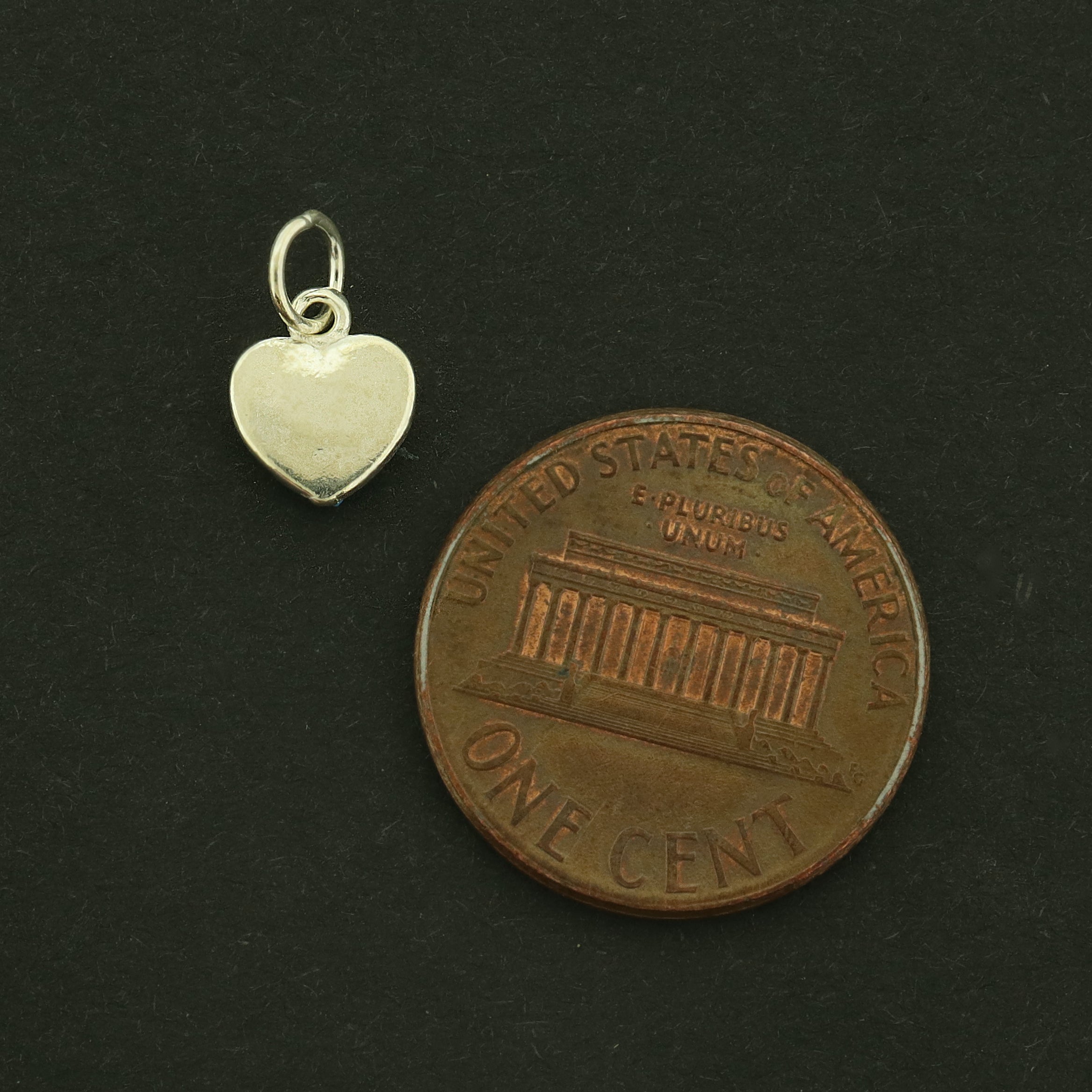 Heart Silver Tone Sterling Silver Charm - ST312