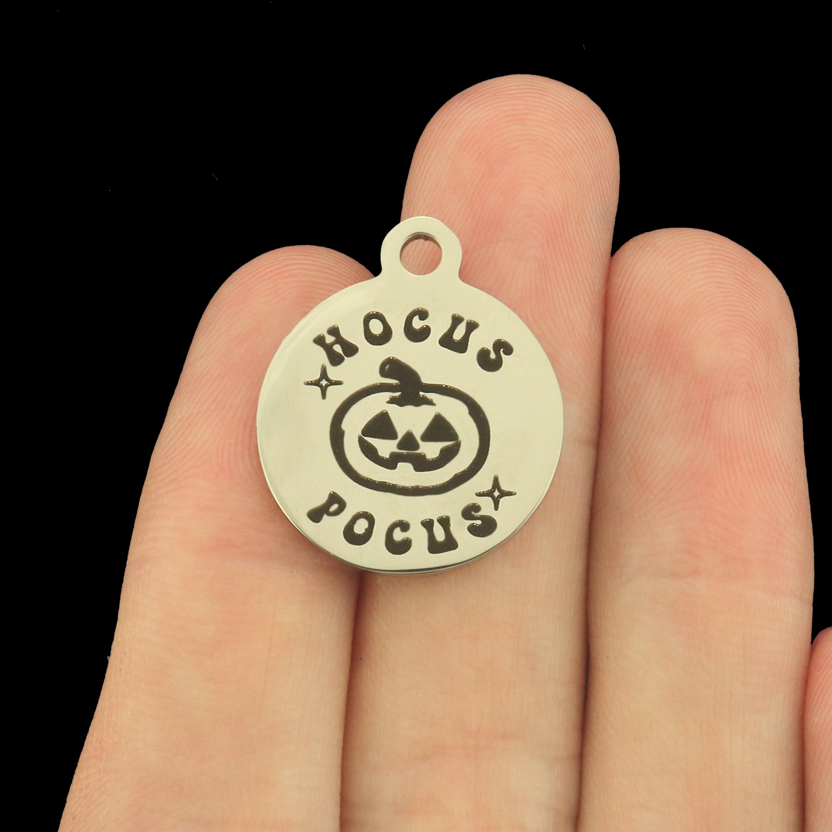 Hocus Pocus Halloween Stainless Steel Charms - BFS001-8361