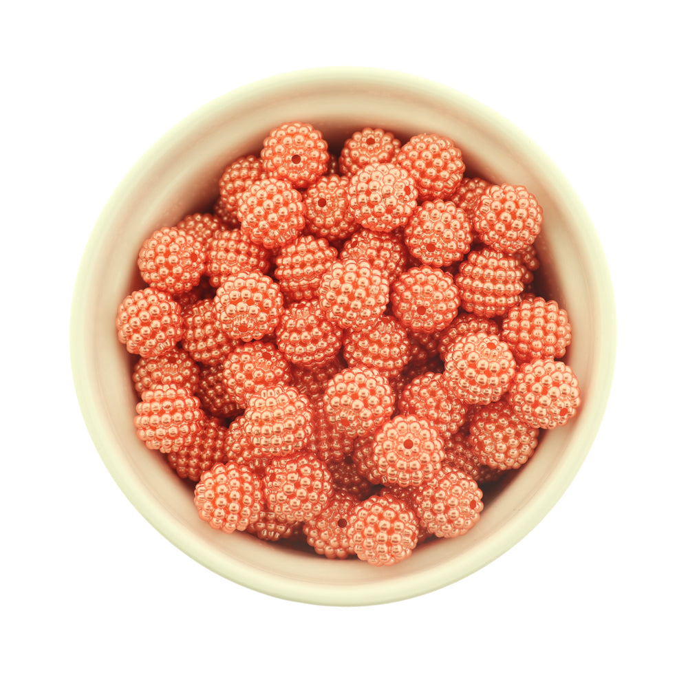 Imitation Pearl Acrylic Berry Bead - 12mm - 20 Beads - Choose Your Color