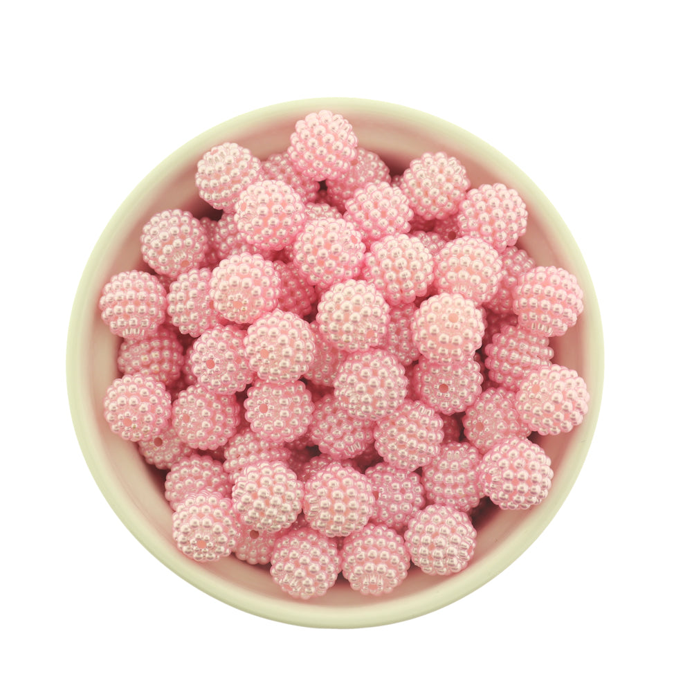 Imitation Pearl Acrylic Berry Bead - 12mm - 20 Beads - Choose Your Color