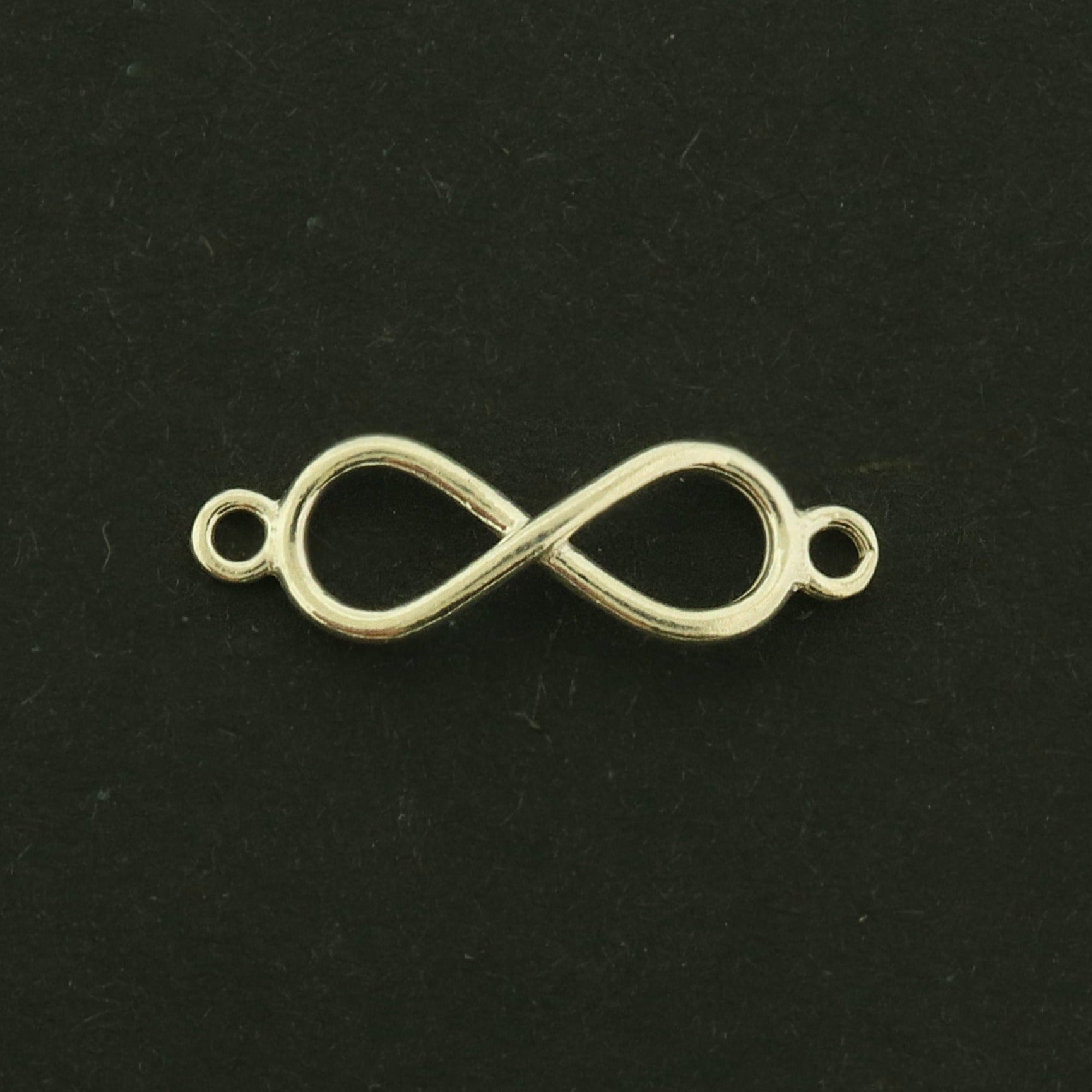 Infinity Silver Tone Sterling Silver Connector Charm - ST313