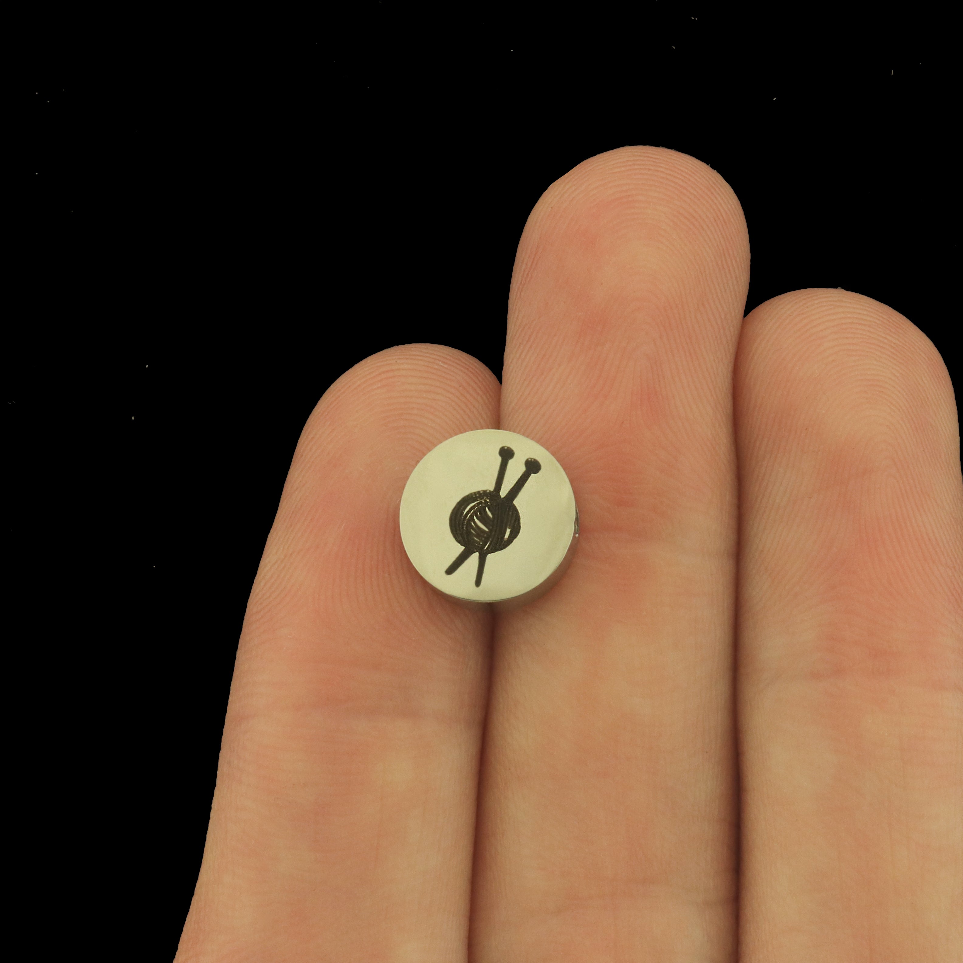 Knitting Stainless Steel Beads - Yarn Bead - Choose Your Size - BFS034S-8314