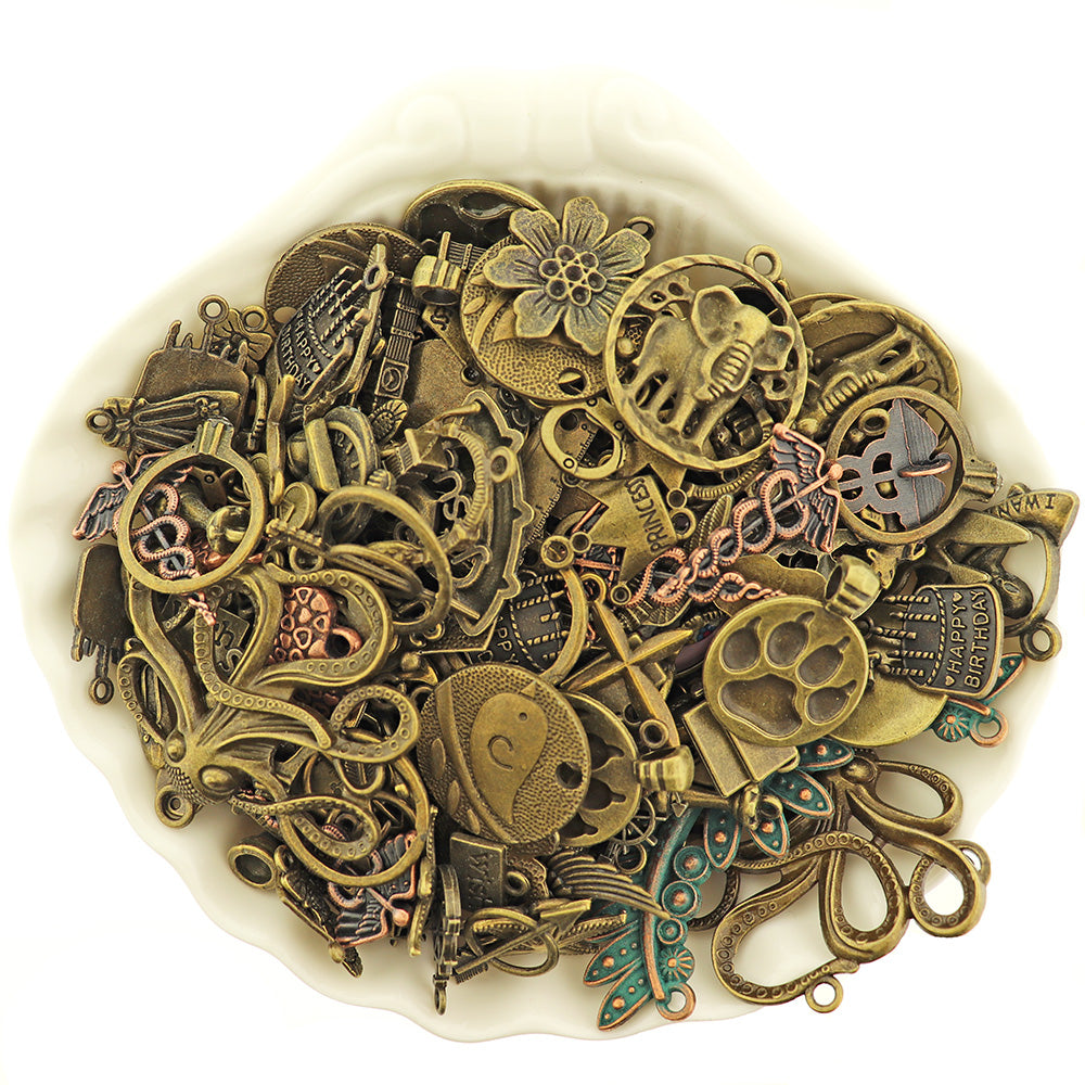 LIQUIDATION Metal Charm Grab Bag - Choose Your Tone - Less Than Wholesale Cost 90% Off - GRAB004