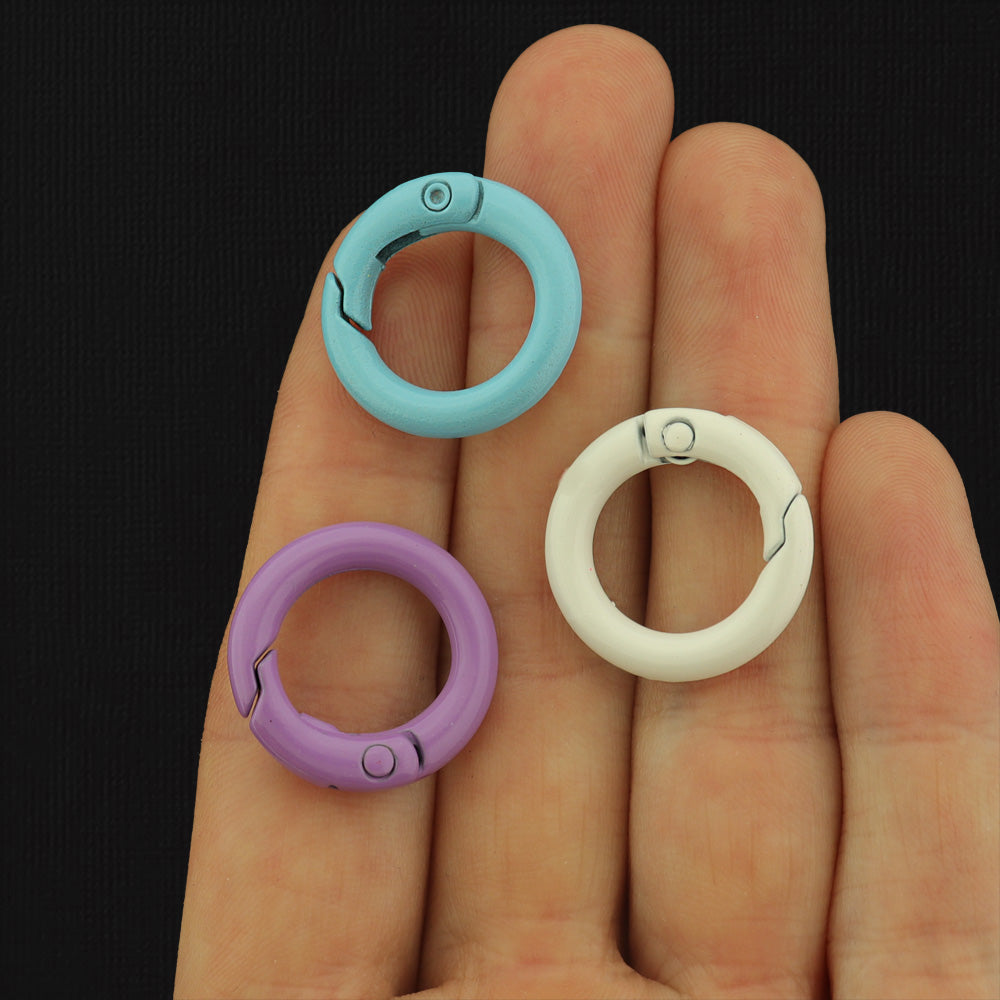 Lobster Snap Clasp - 20mm - Multi-Color - 10 Clasps - Z113