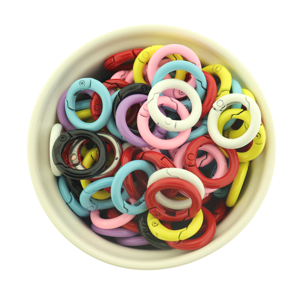 Lobster Snap Clasp - 20mm - Multi-Color - 10 Clasps - Z113