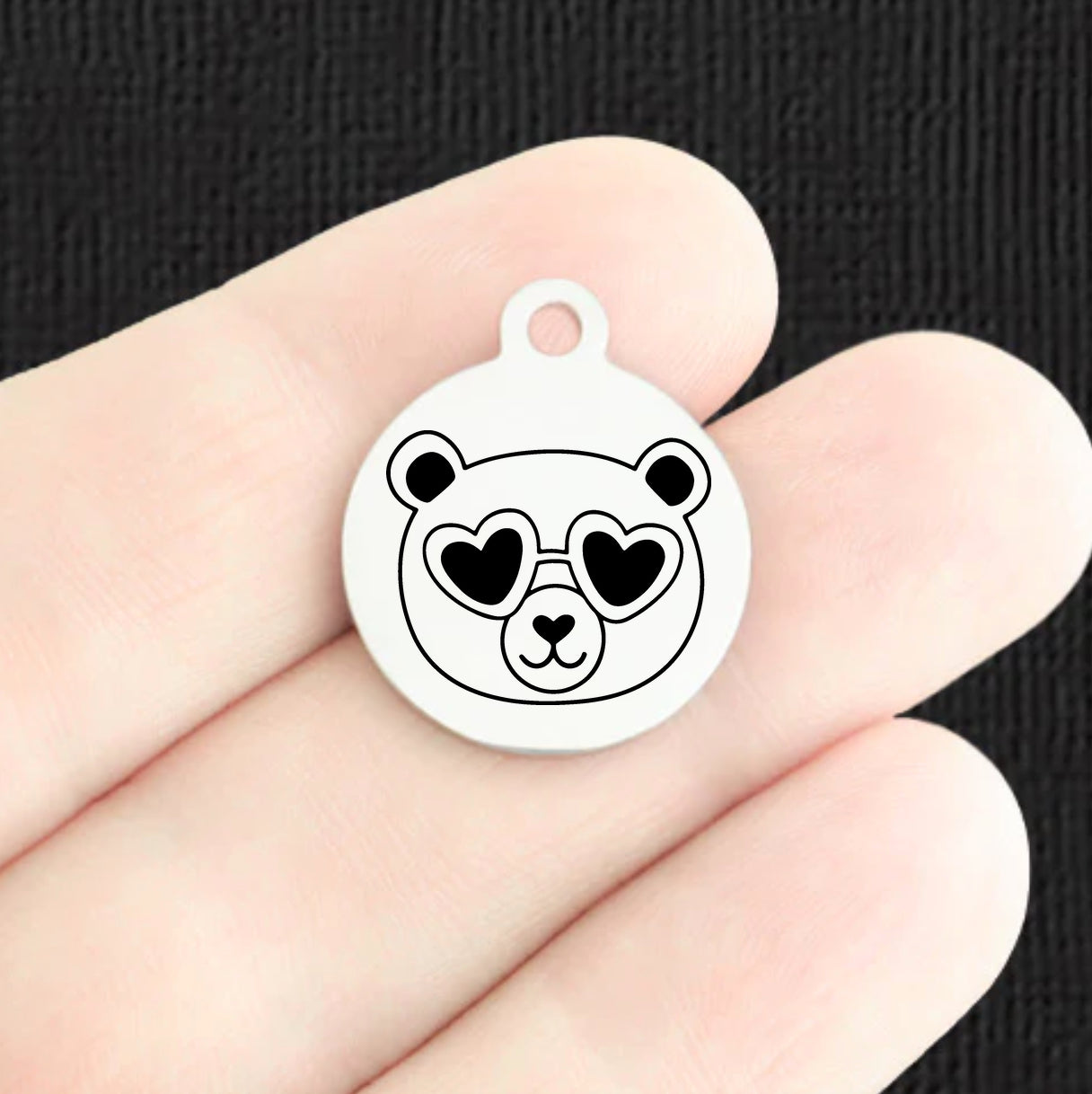 Love Bear Stainless Steel Charms - BFS001-8405