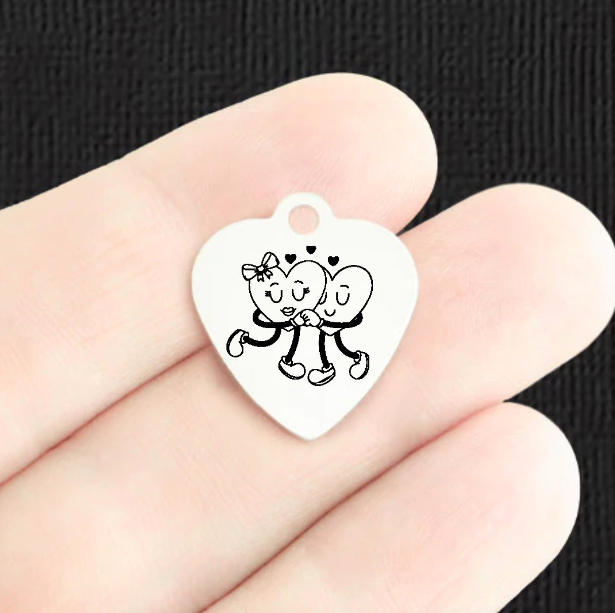 Lovers Stainless Steel Charms - BFS011-8397