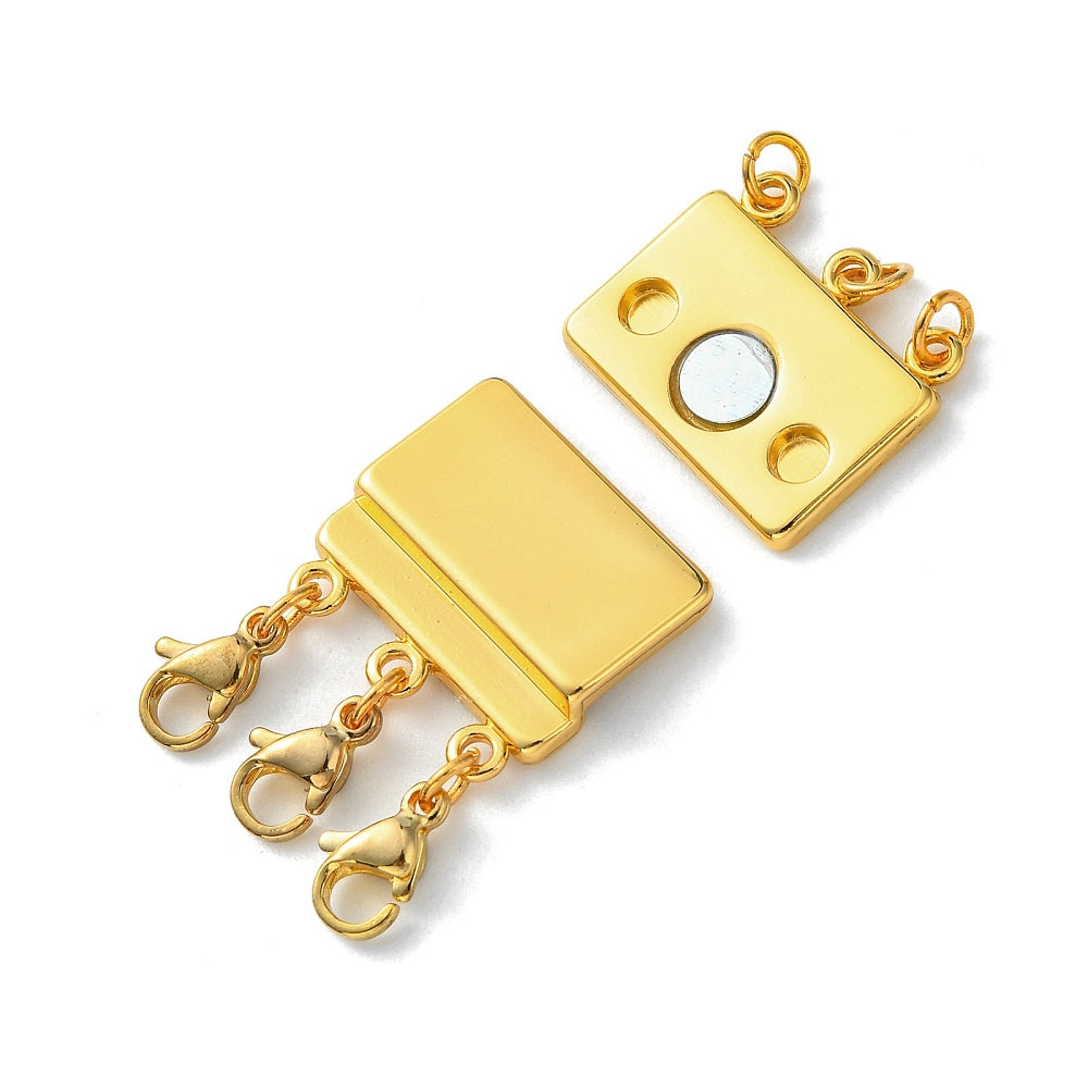 Magnetic Clasp for Layered Necklaces - 3 Layers - Choose Your Color!