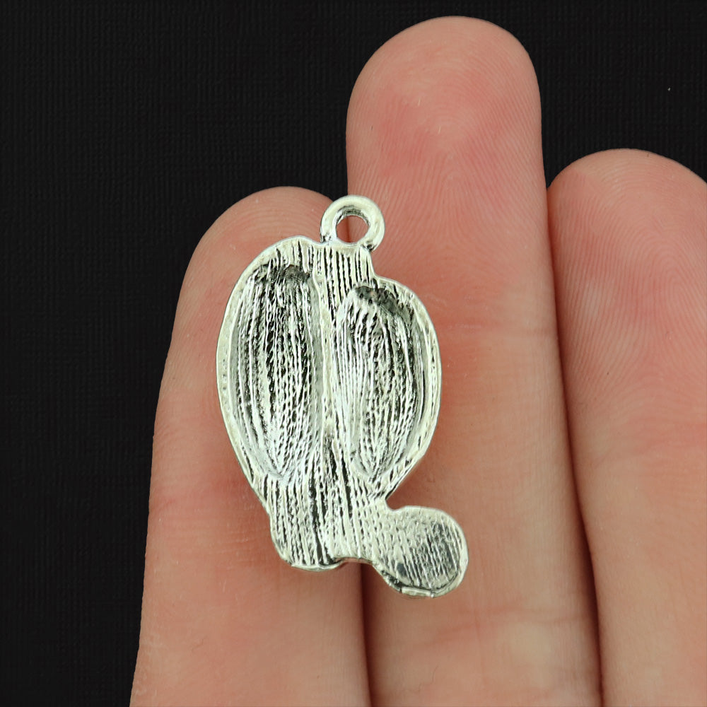 Mother and Calf Manatee Antique Silver Tone Charm - SC5468