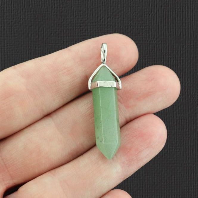 Natural Gemstone Crystal Point Pendant 3D - Choose from 19 Gemstones!