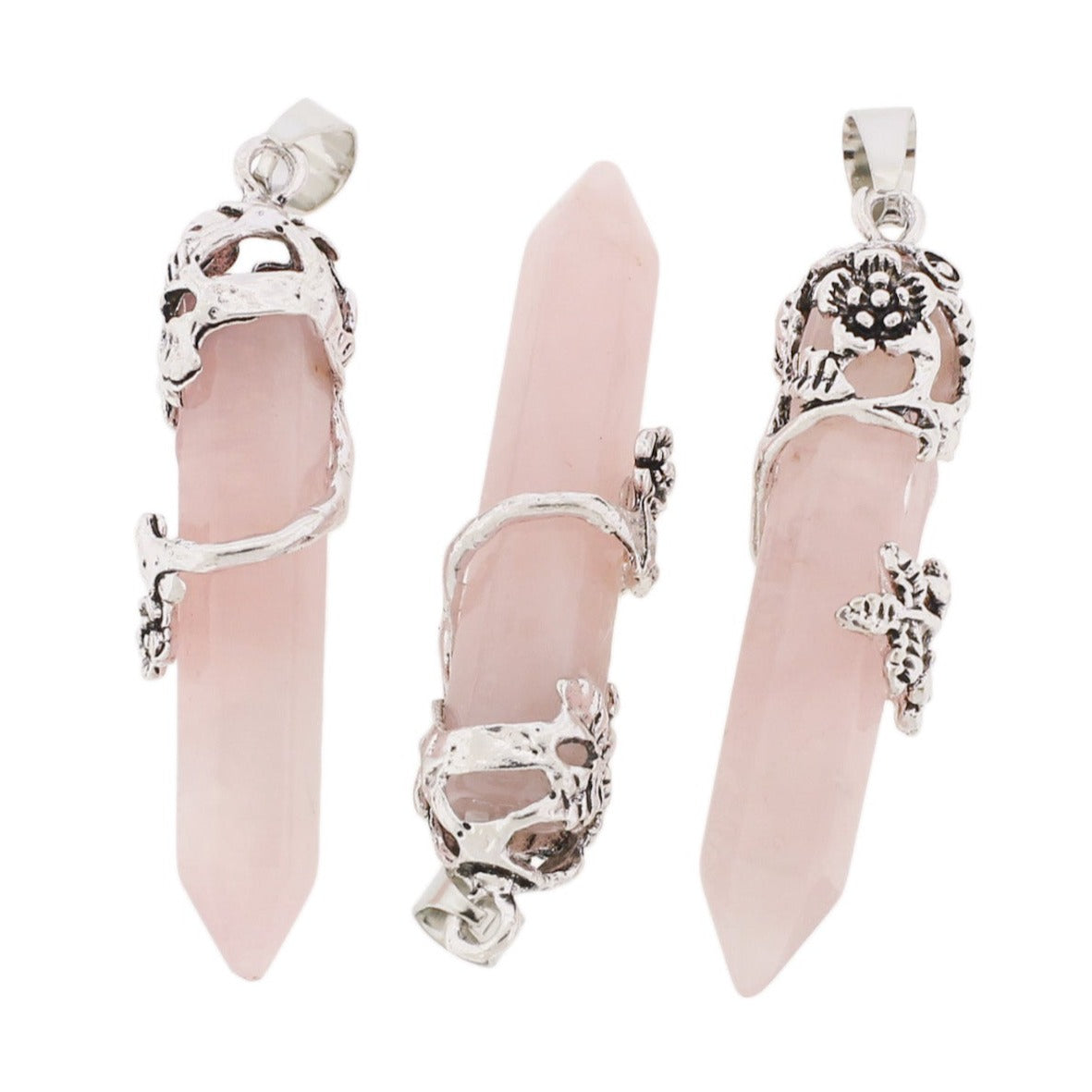 Pendentif en cristal de pierre précieuse d'améthyste naturelle - GEM119