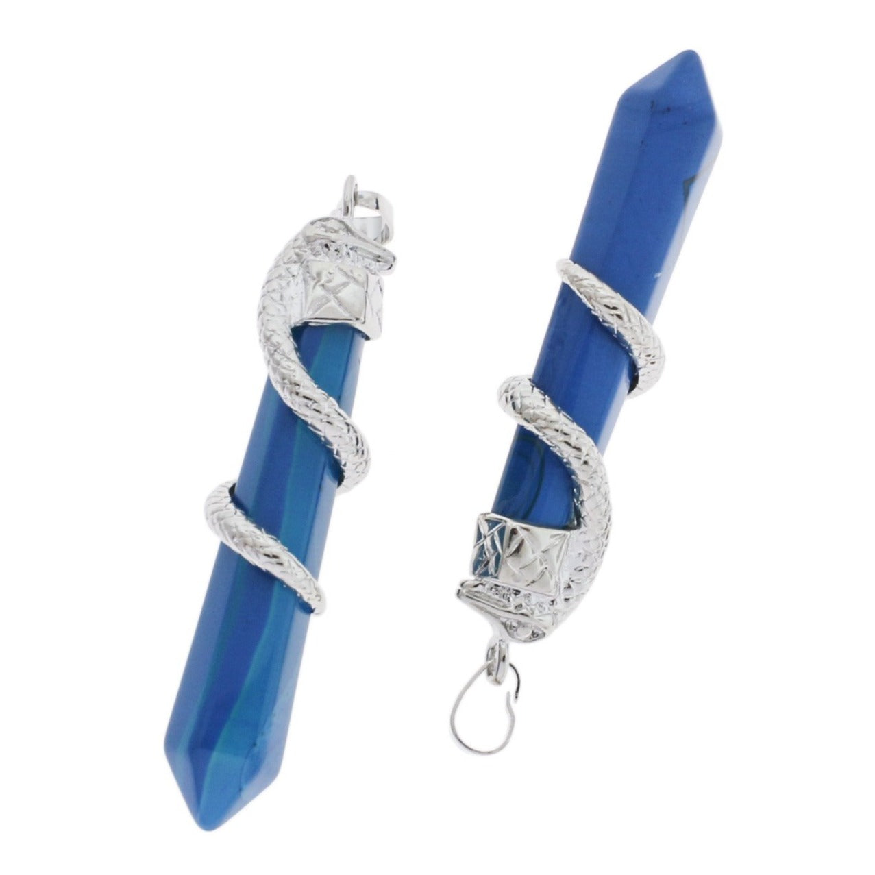 Pendentif en cristal de pierre précieuse de quartz rose naturel - GEM106