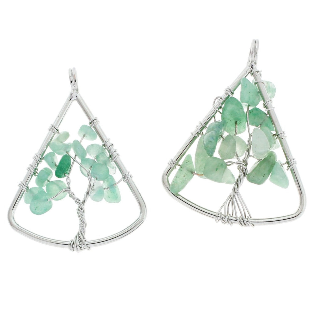 Pendentif arbre de vie en jaspe rouge naturel - GEM132