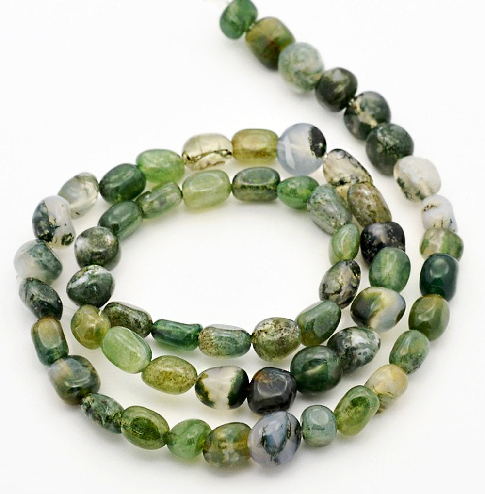 Nugget Natural Gemstone Beads - 6mm - 1 Strand 58 Beads - Choose Your Gemstone!