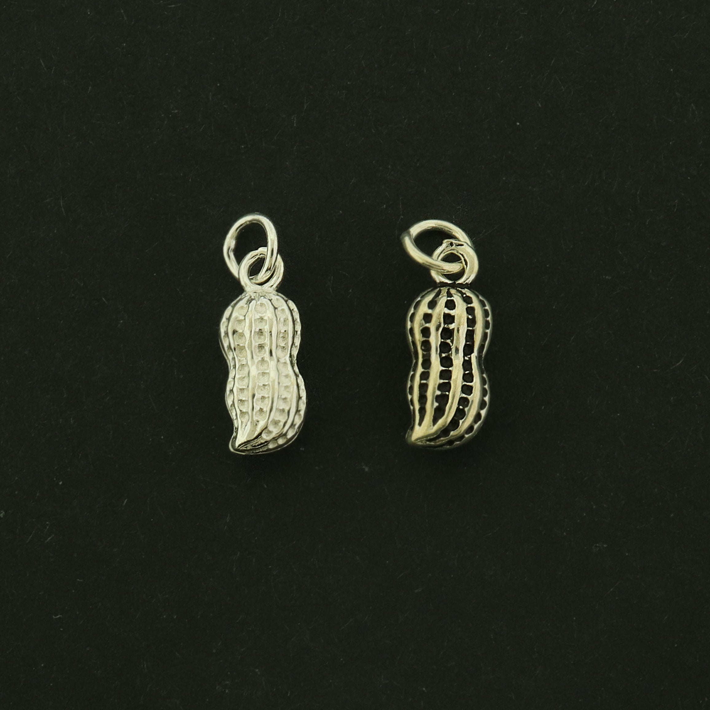 Peanut Sterling Silver Charm - Choose Your Finish!
