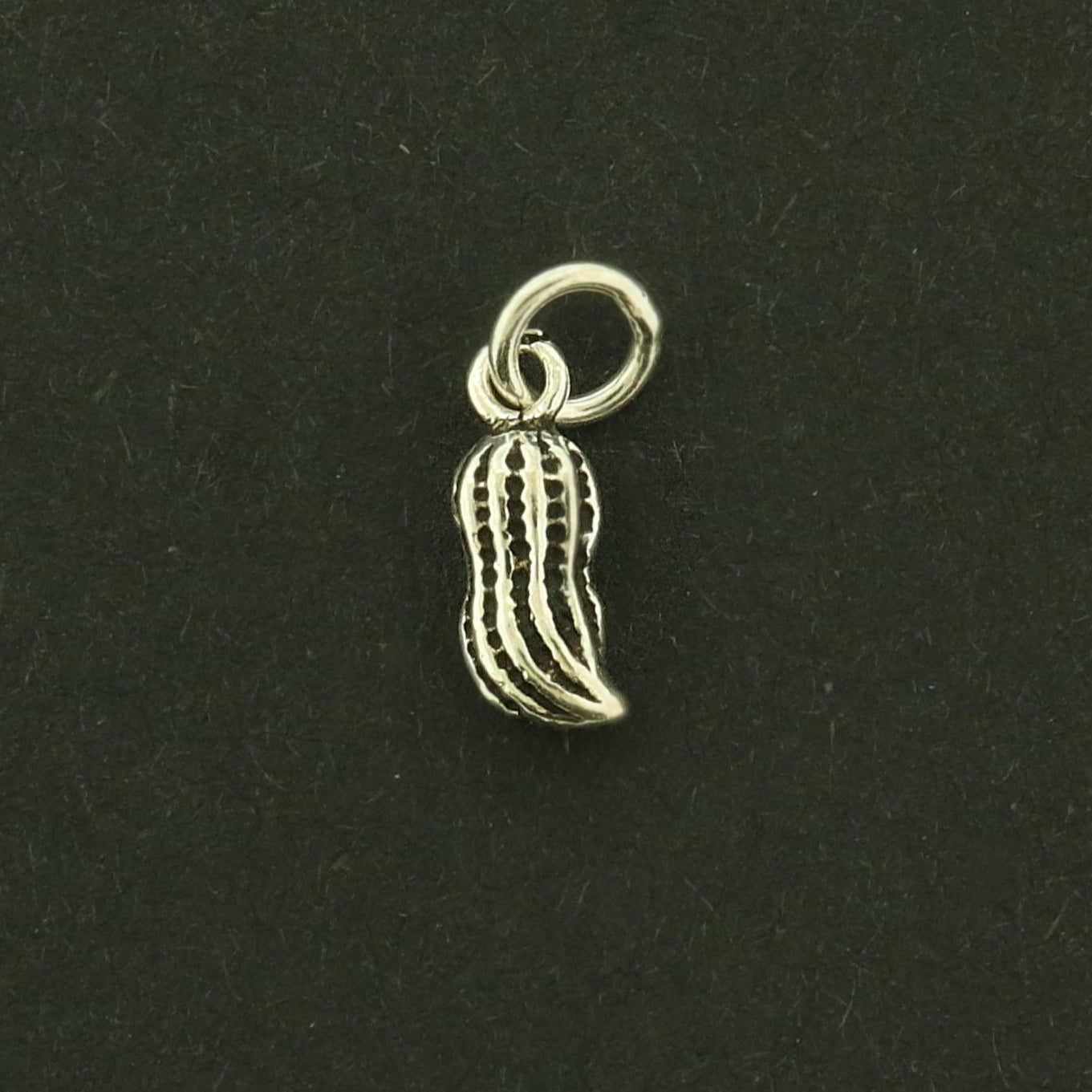Peanut Sterling Silver Charm - Food Pendant - ST055