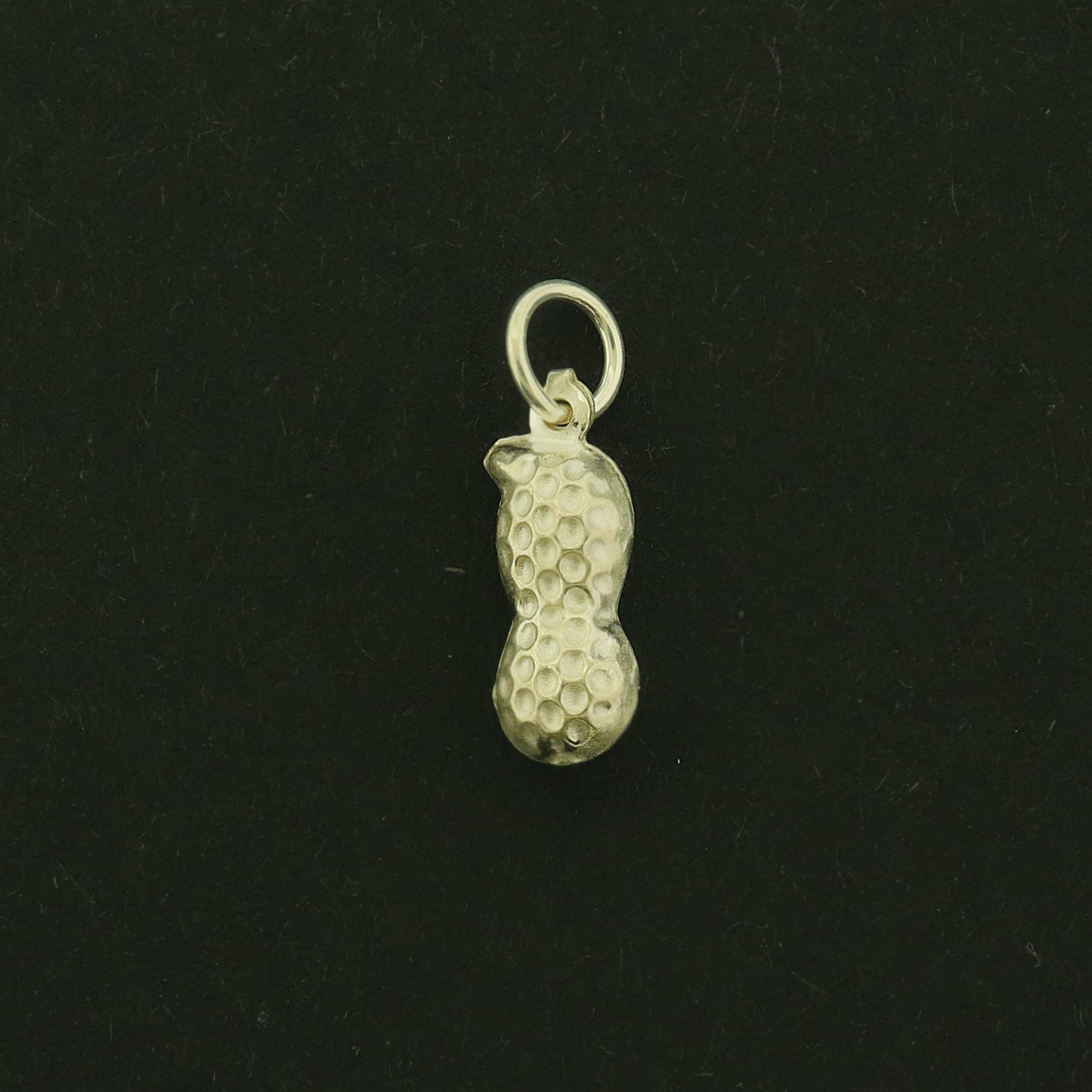 Peanut Sterling Silver Charm - Food Pendant - ST127