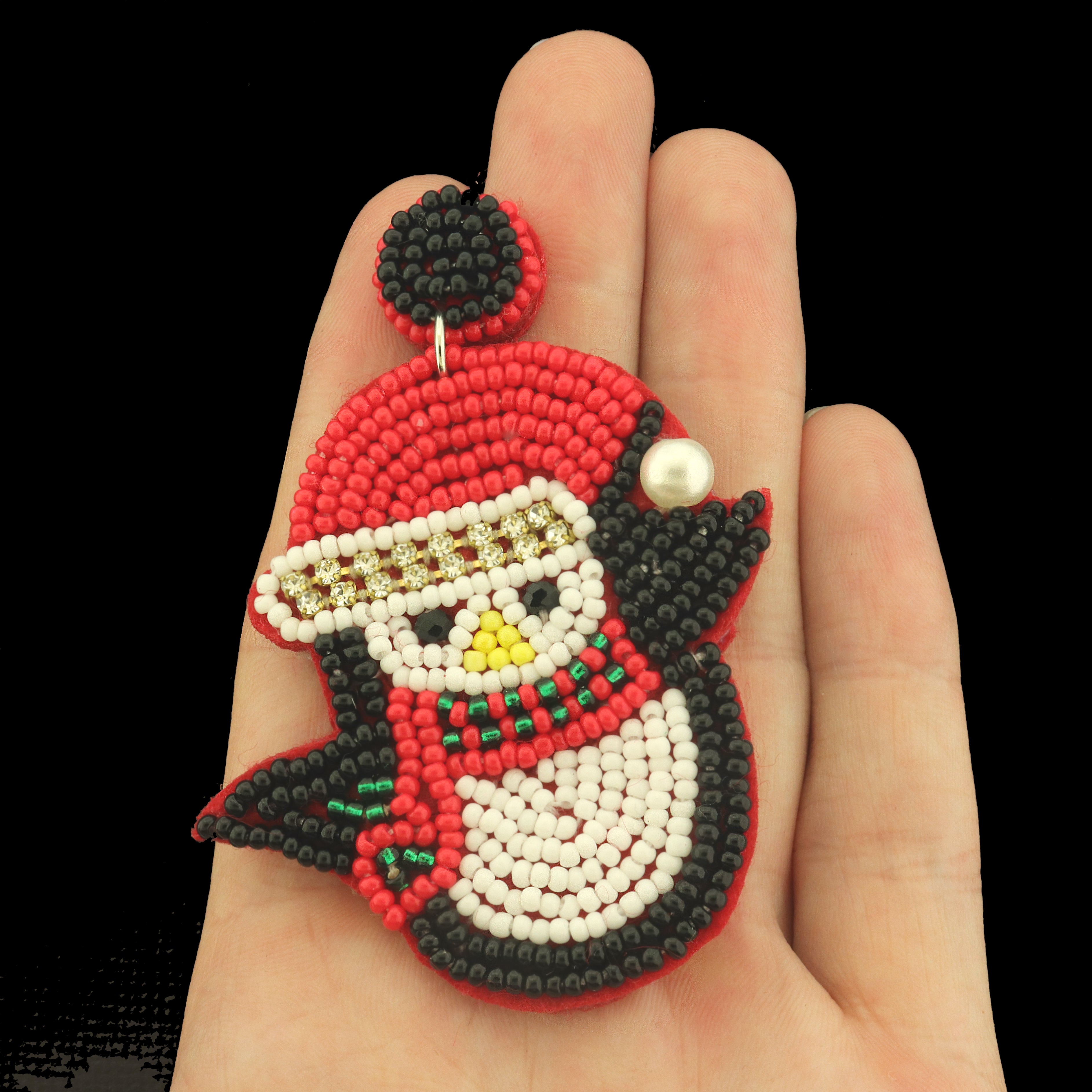 Penguin Seed Bead Earrings - Super Detailed - 1 Pair - ER1037