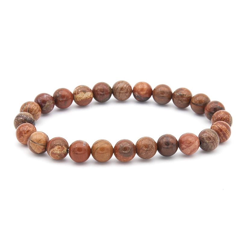 Polished Gemstone Beaded Bracelets - 8mm - Elastic - Choose from 17 Gemstones!