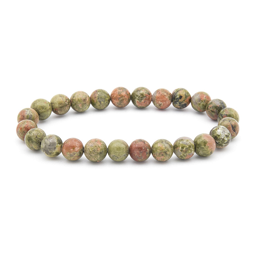 Polished Gemstone Beaded Bracelets - 8mm - Elastic - Choose from 17 Gemstones!