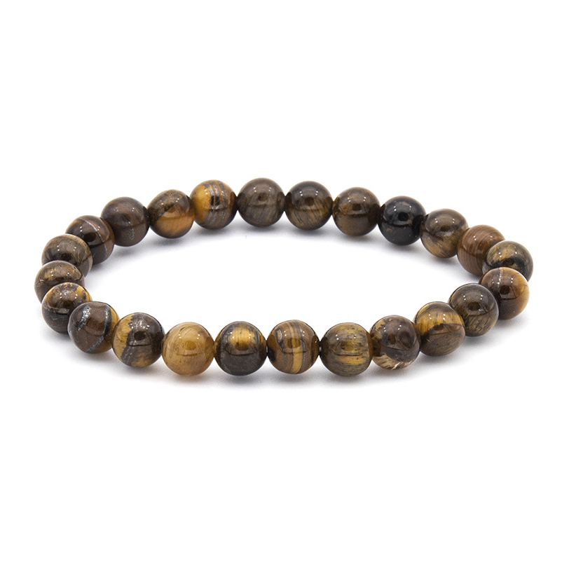 Polished Gemstone Beaded Bracelets - 8mm - Elastic - Choose from 17 Gemstones!