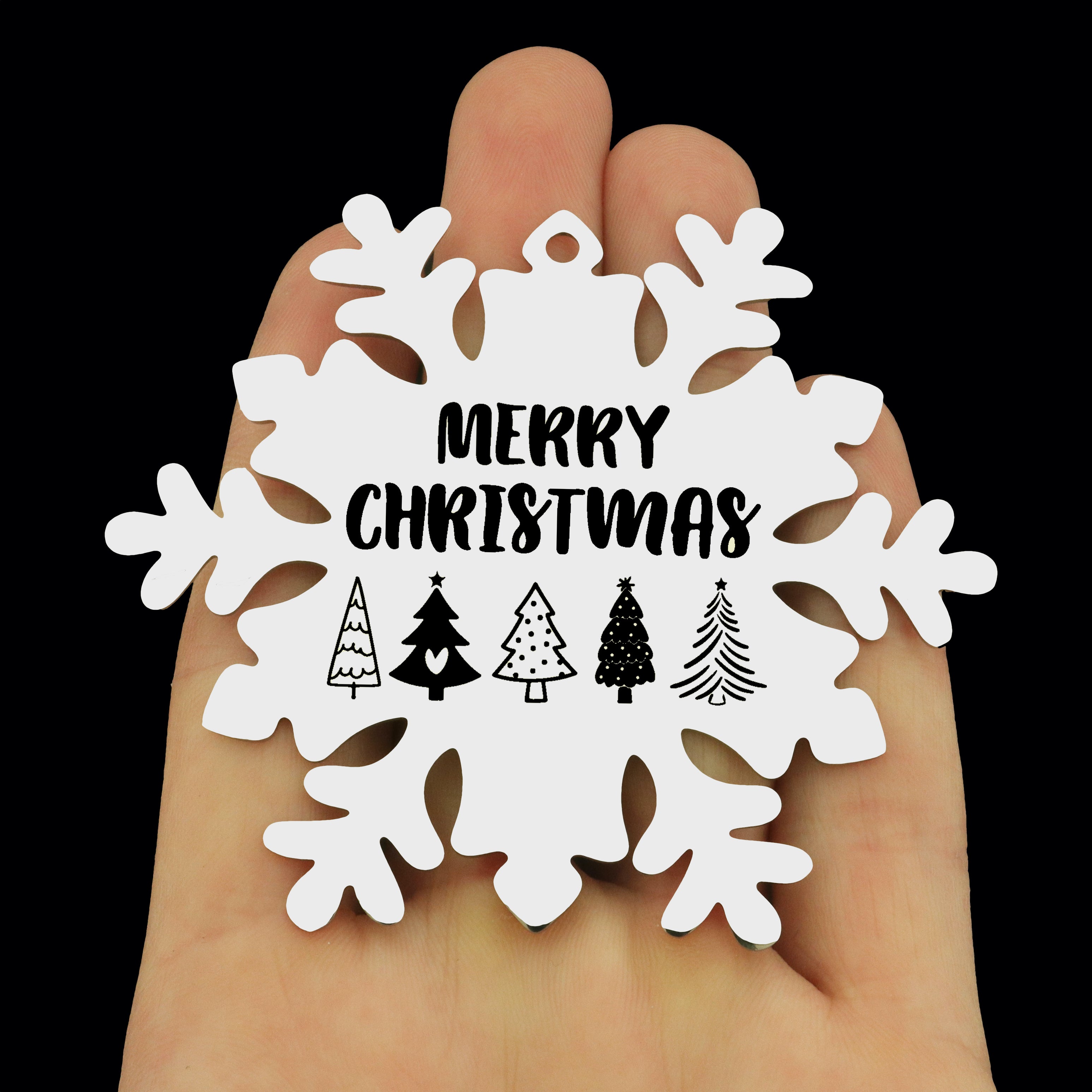 Merry Christmas Stainless Steel Ornaments - BFS048-8821