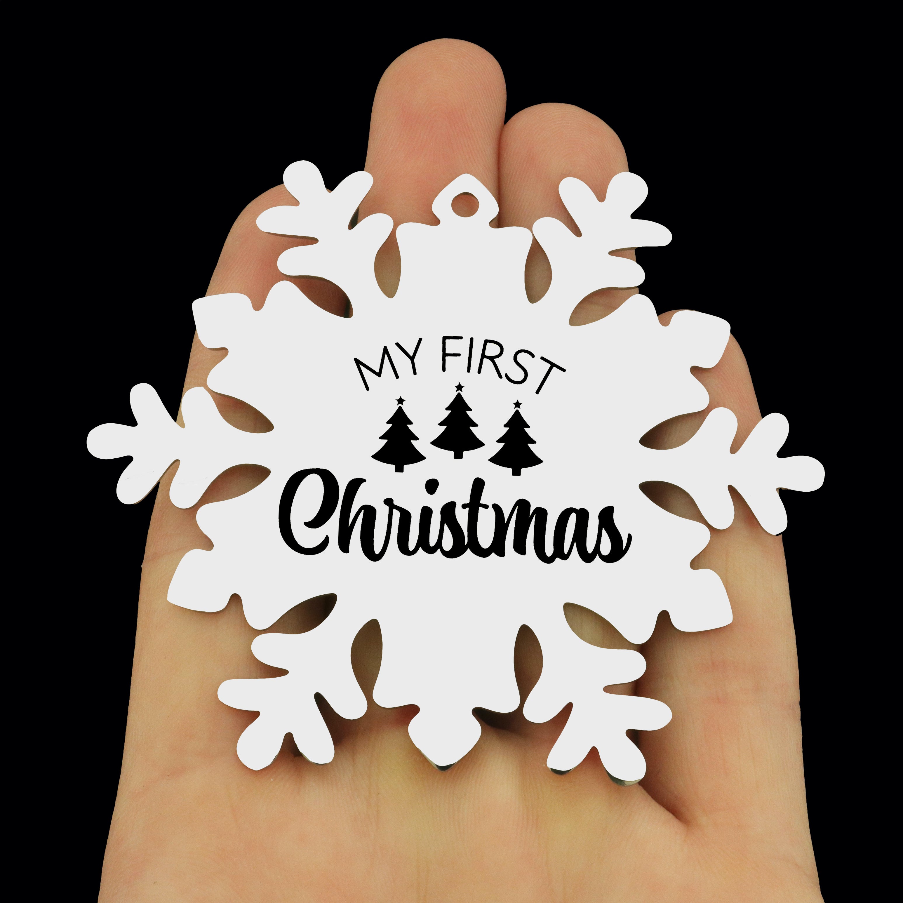 My First Christmas Stainless Steel Ornaments - BFS048-8822