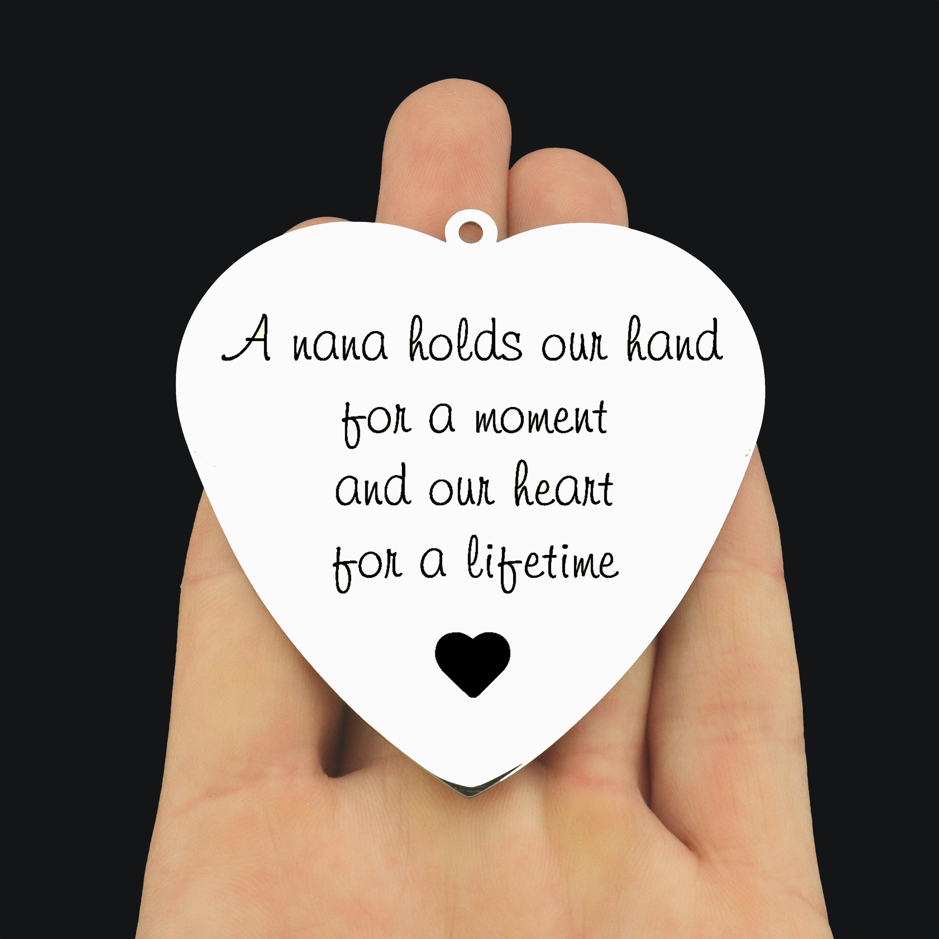 Nana Stainless Steel Ornaments - Holds Our Hearts for a Lifetime