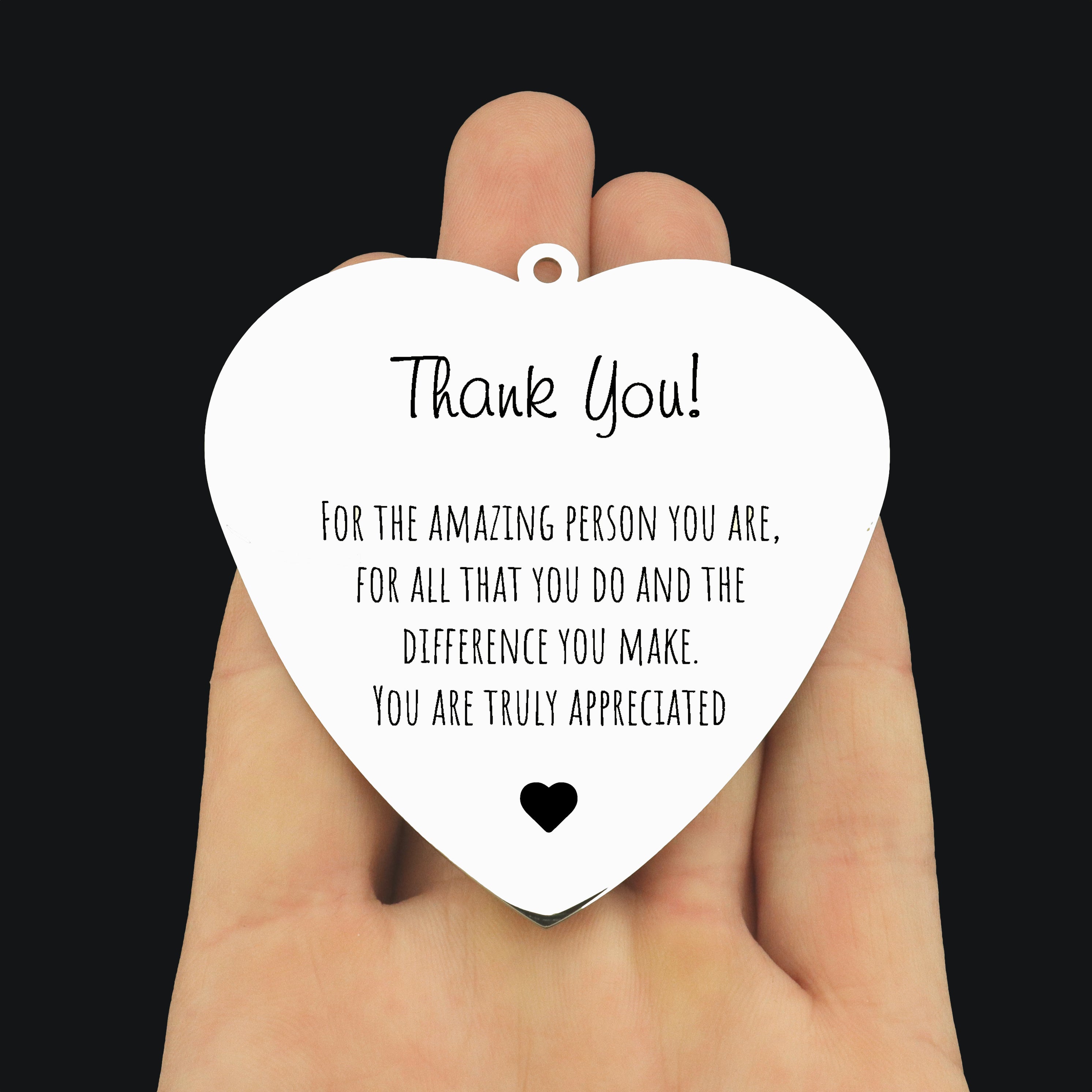 Thank You Stainless Steel Ornaments - For The Amazing Person You Are