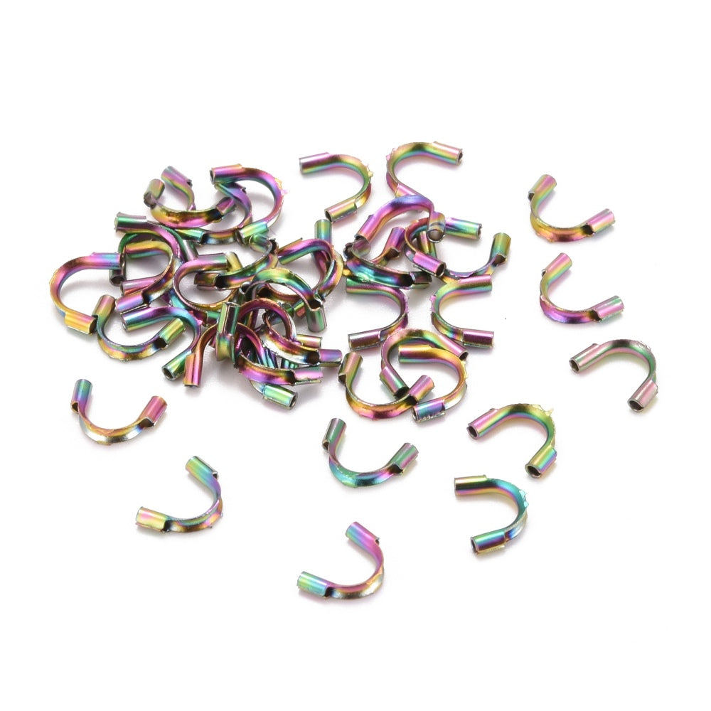 100 protecteurs de fil en laiton doré 4,5 mm Wire Guardian - Z501