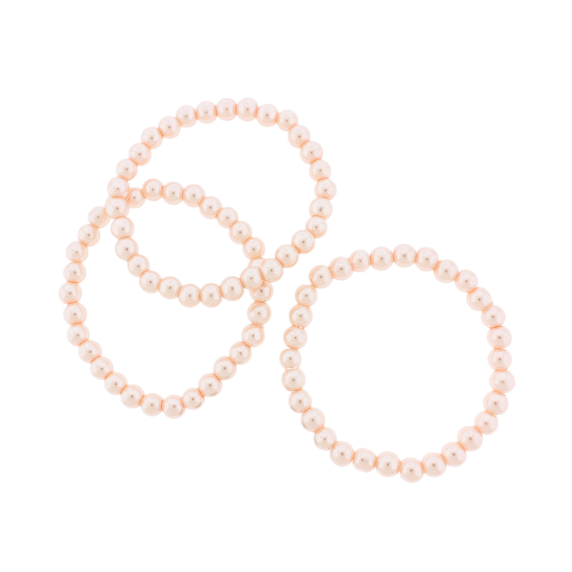 Round Glass Bead Bracelet - 6mm/55mm - Choose Your Color!