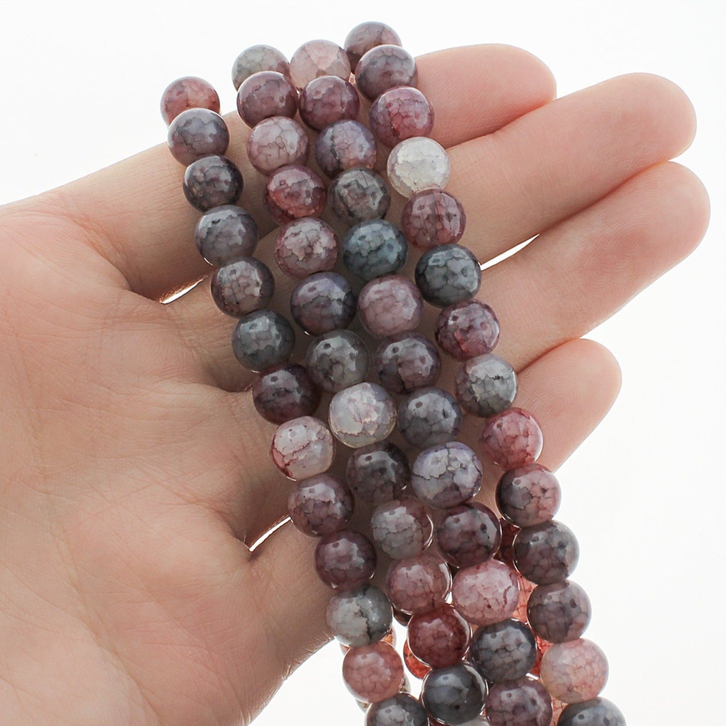 Round Imitation Jade Beads - 8mm - 1 Strand 100 Beads - Choose Your Color!