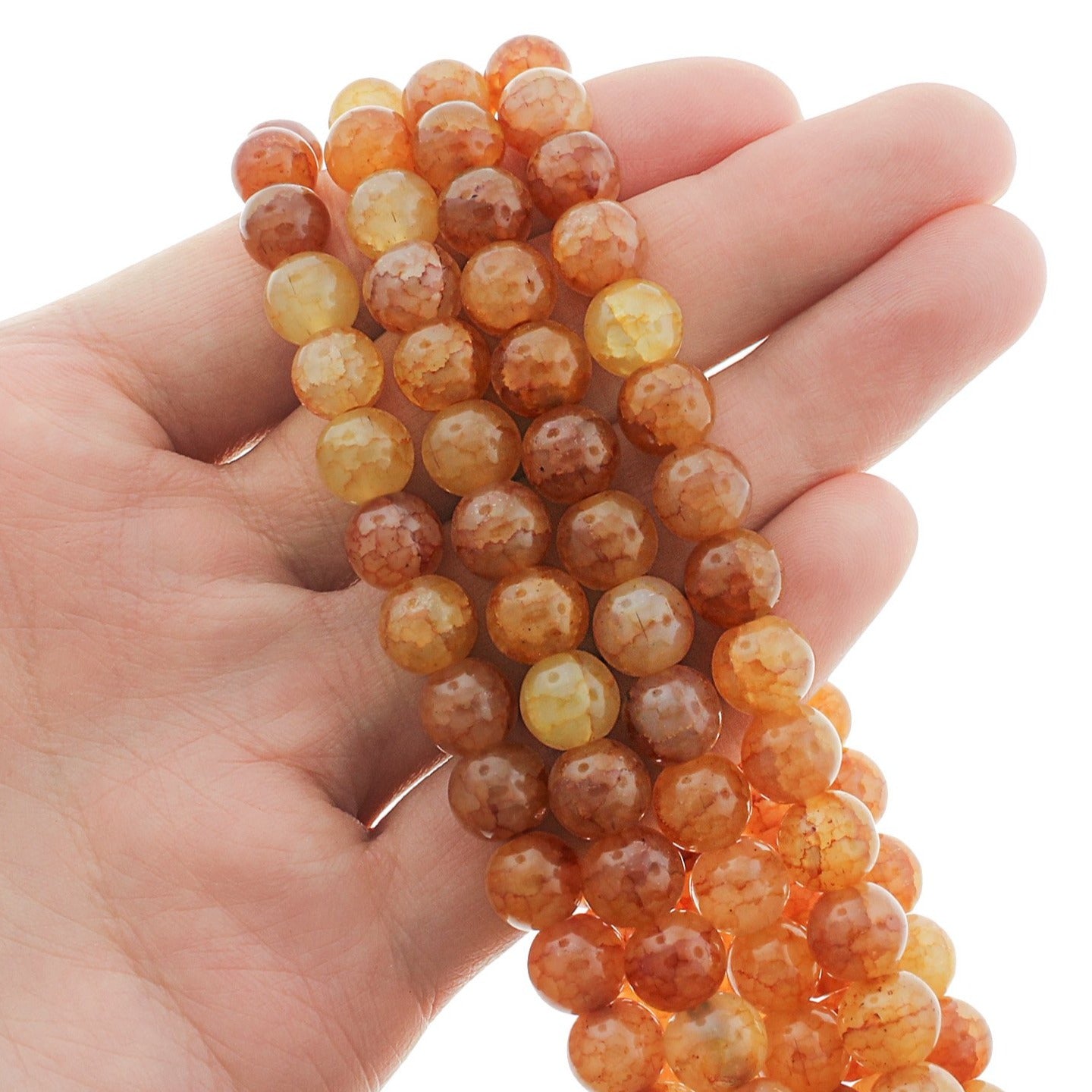 Round Imitation Jade Beads - 8mm - 1 Strand 100 Beads - Choose Your Color!